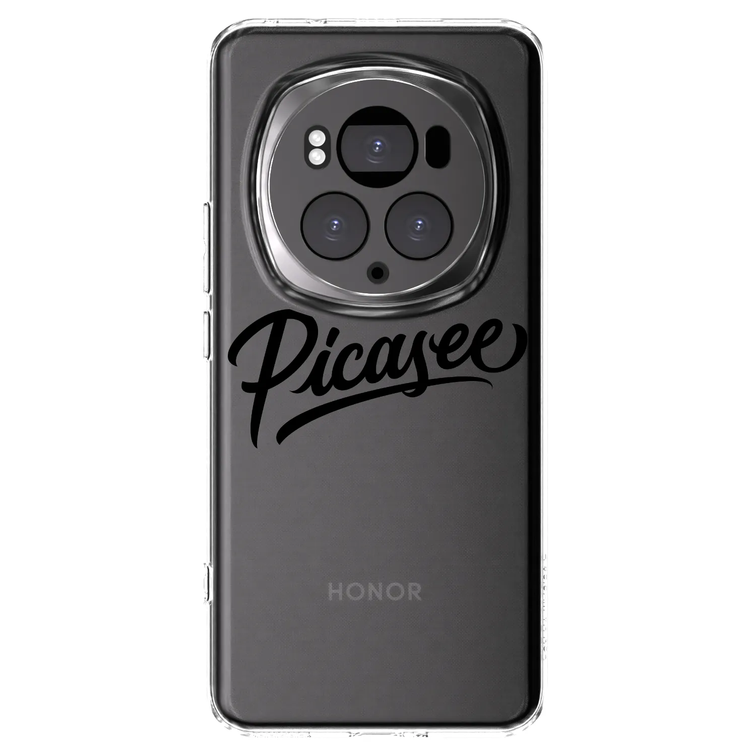 Picasee διαφανής θήκη σιλικόνης Honor Magic6 Pro - Picasee - old logo - black