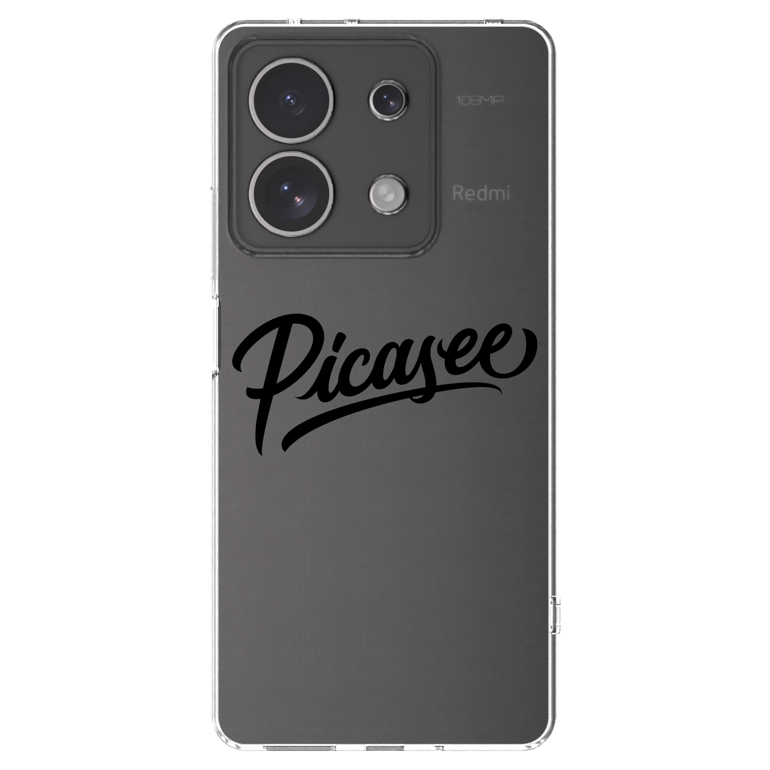 Picasee διαφανής θήκη σιλικόνης Xiaomi Redmi Note 13 4G - Picasee - old logo - black