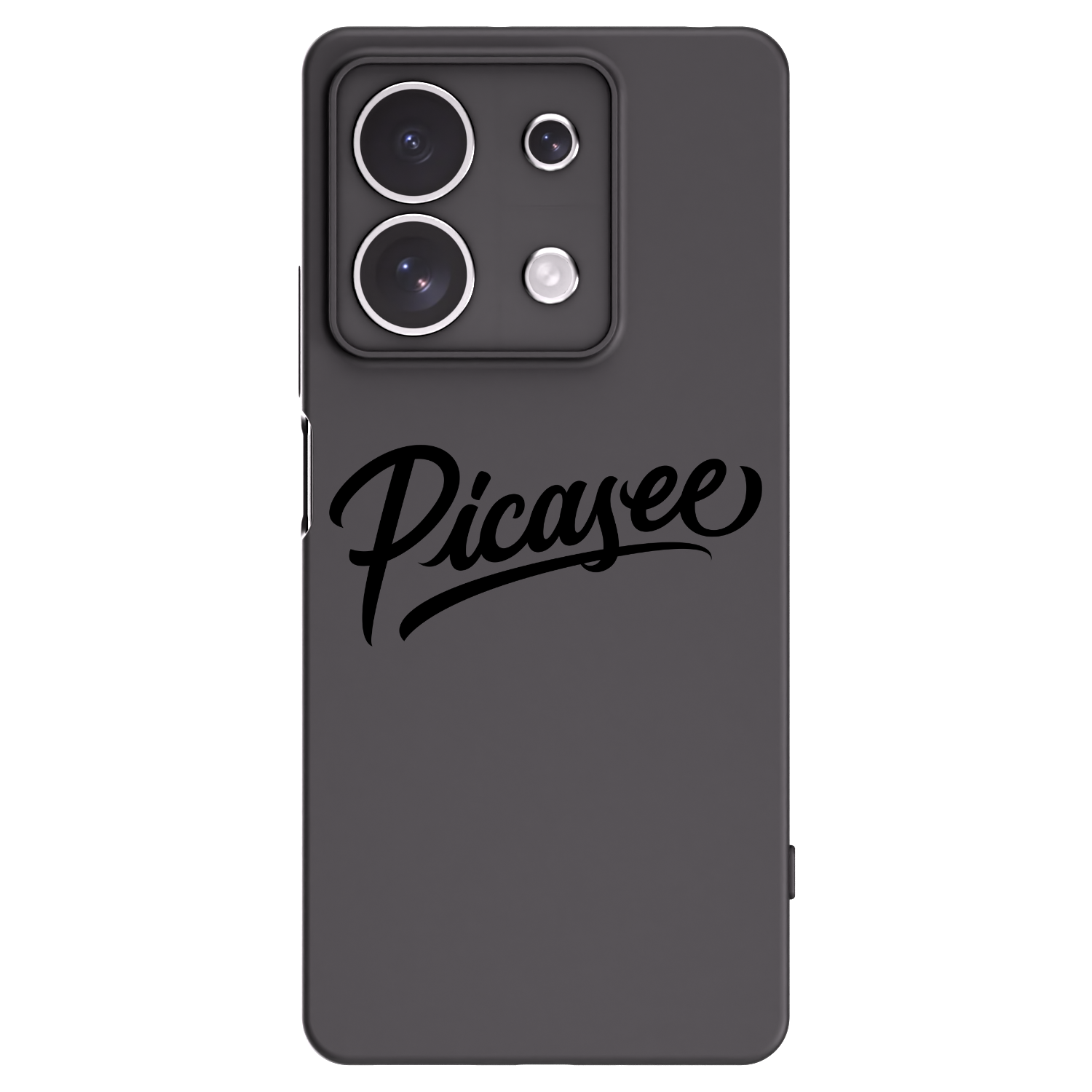 Picasee Μαύρη θήκη σιλικόνης για Xiaomi Redmi Note 13 4G - Picasee - old logo - black
