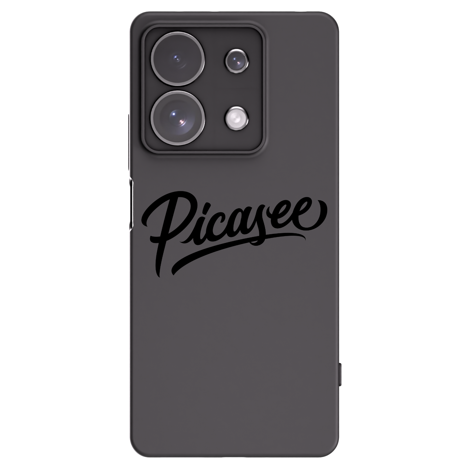 Picasee Μαύρη θήκη σιλικόνης για Xiaomi Redmi Note 13 Pro 4G - Picasee - old logo - black