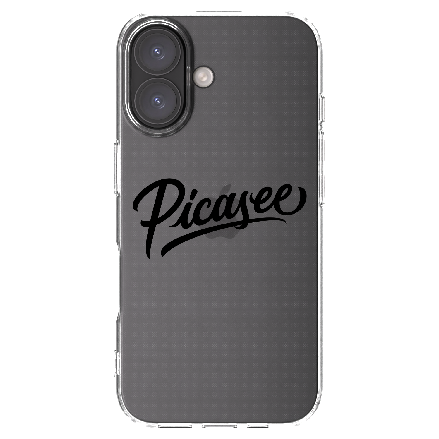 Picasee διαφανής θήκη σιλικόνης Apple iPhone 16 - Picasee - old logo - black