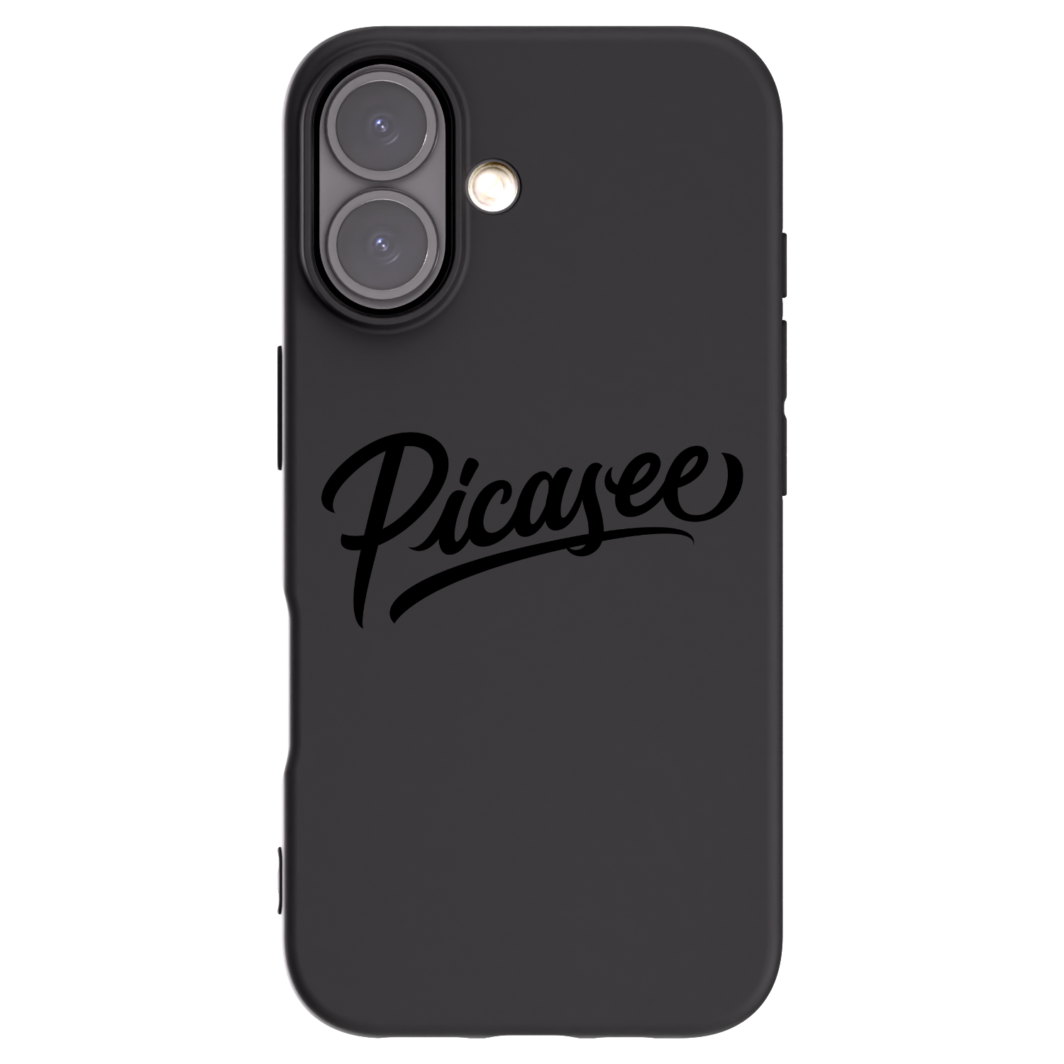 Picasee Μαύρη θήκη σιλικόνης για Apple iPhone 16 - Picasee - old logo - black