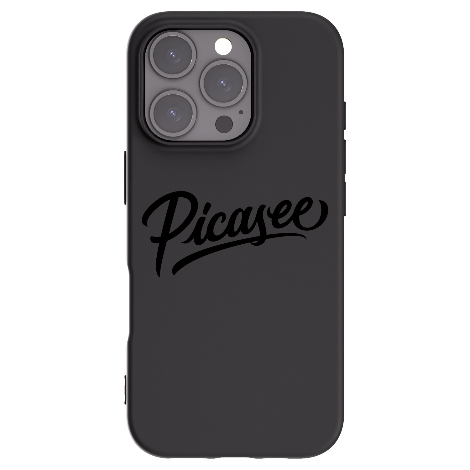 Picasee Μαύρη θήκη σιλικόνης για Apple iPhone 16 Pro - Picasee - old logo - black
