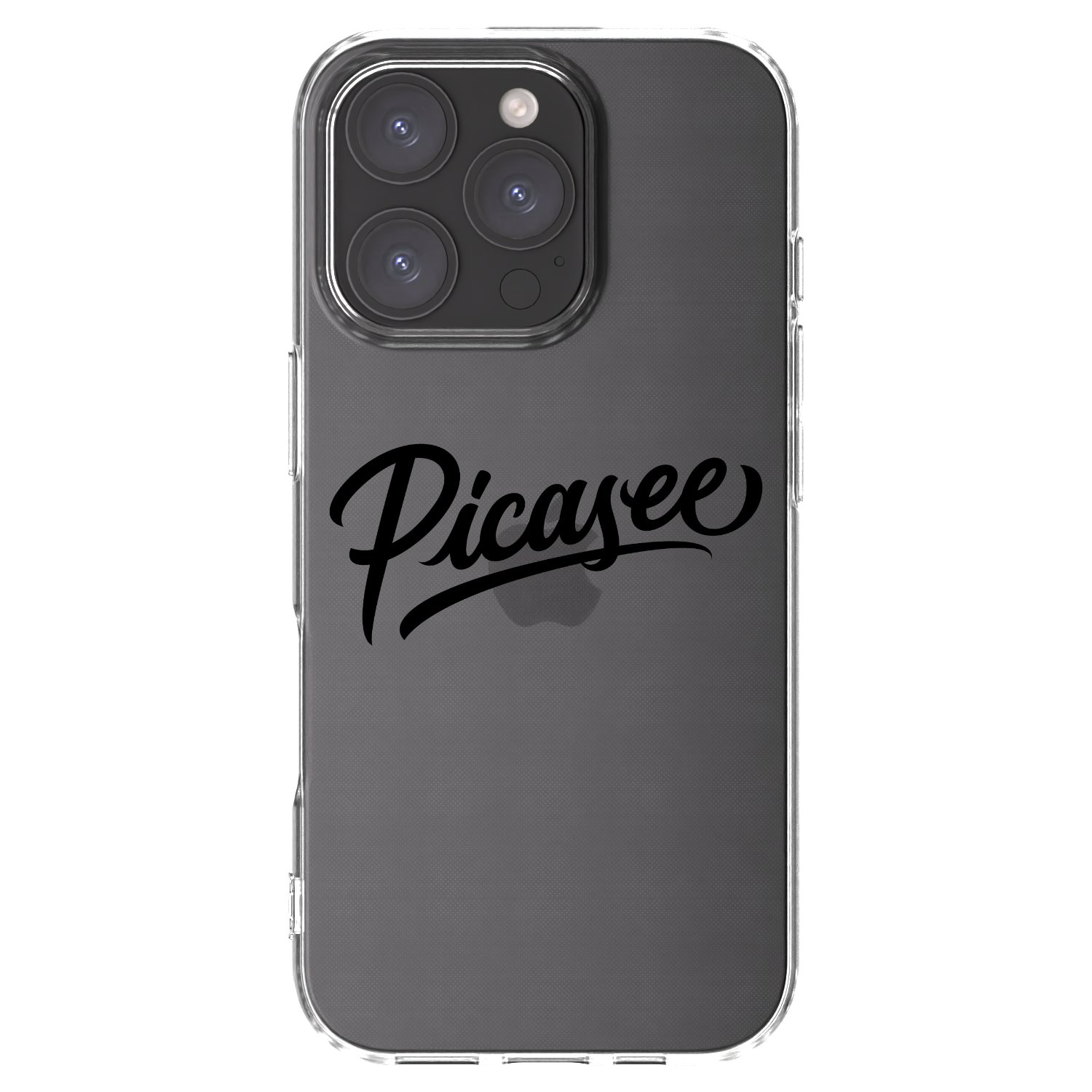 Picasee διαφανής θήκη σιλικόνης Apple iPhone 16 Pro - Picasee - old logo - black
