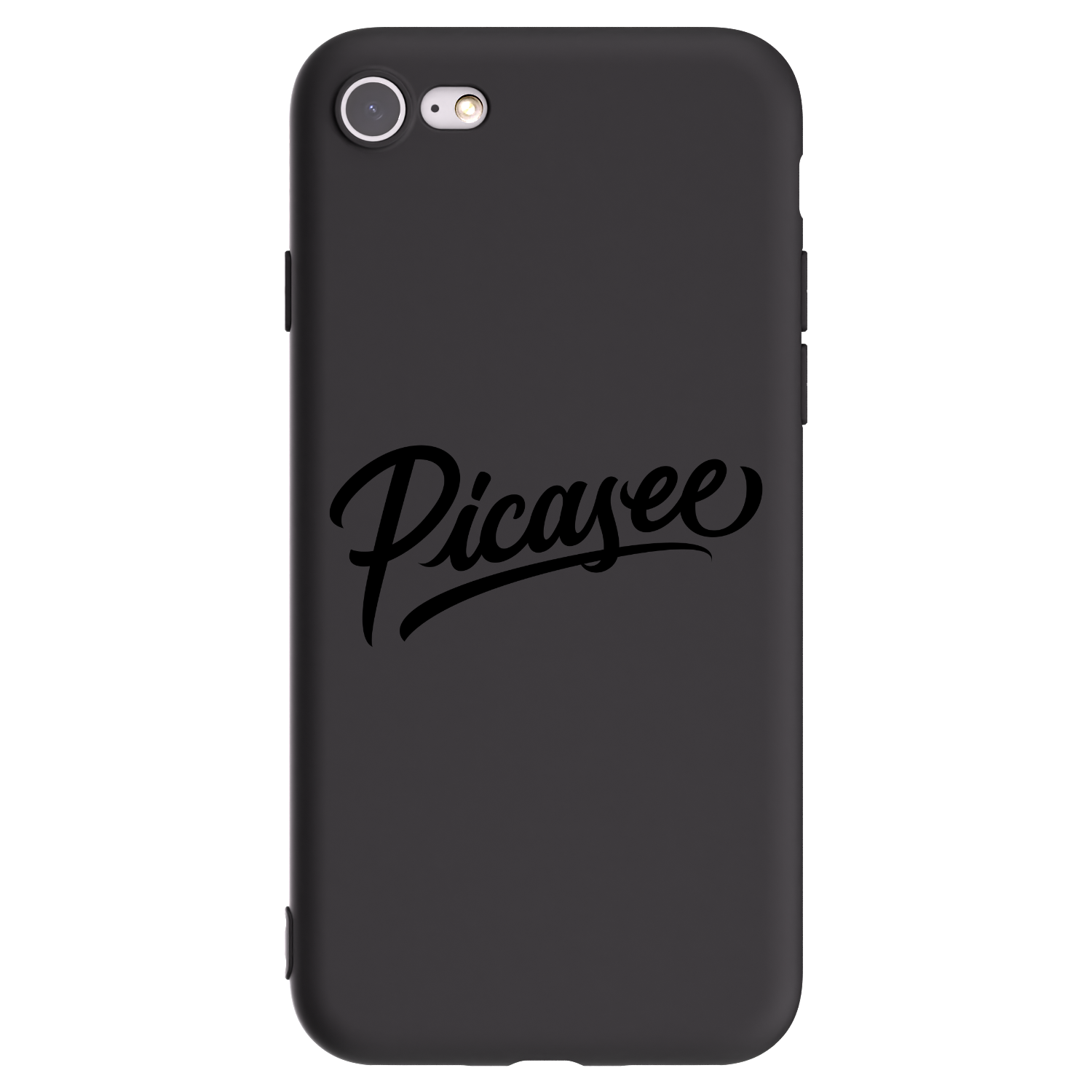 Picasee Μαύρη θήκη σιλικόνης για Apple iPhone 8 - Picasee - old logo - black