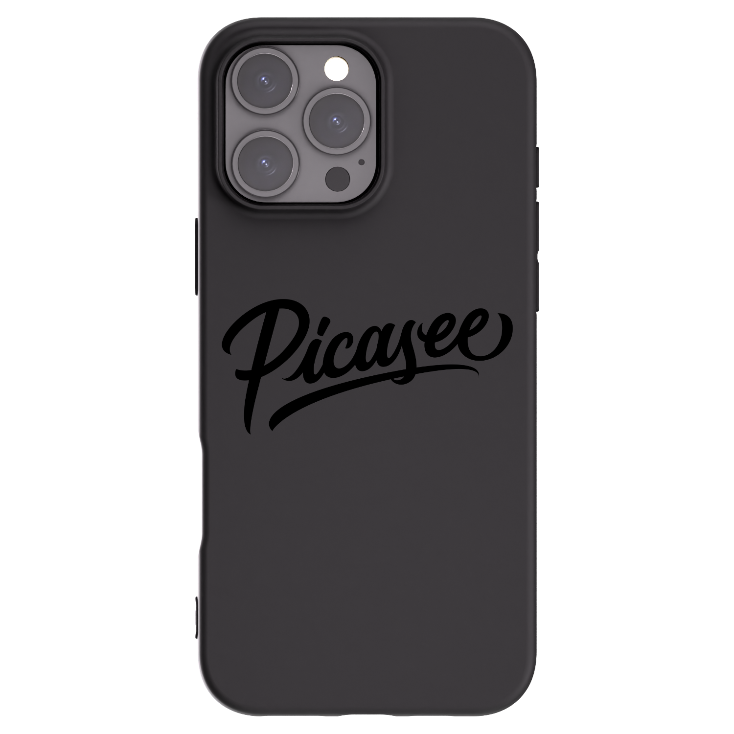 Picasee Μαύρη θήκη σιλικόνης για Apple iPhone 16 Pro Max - Picasee - old logo - black