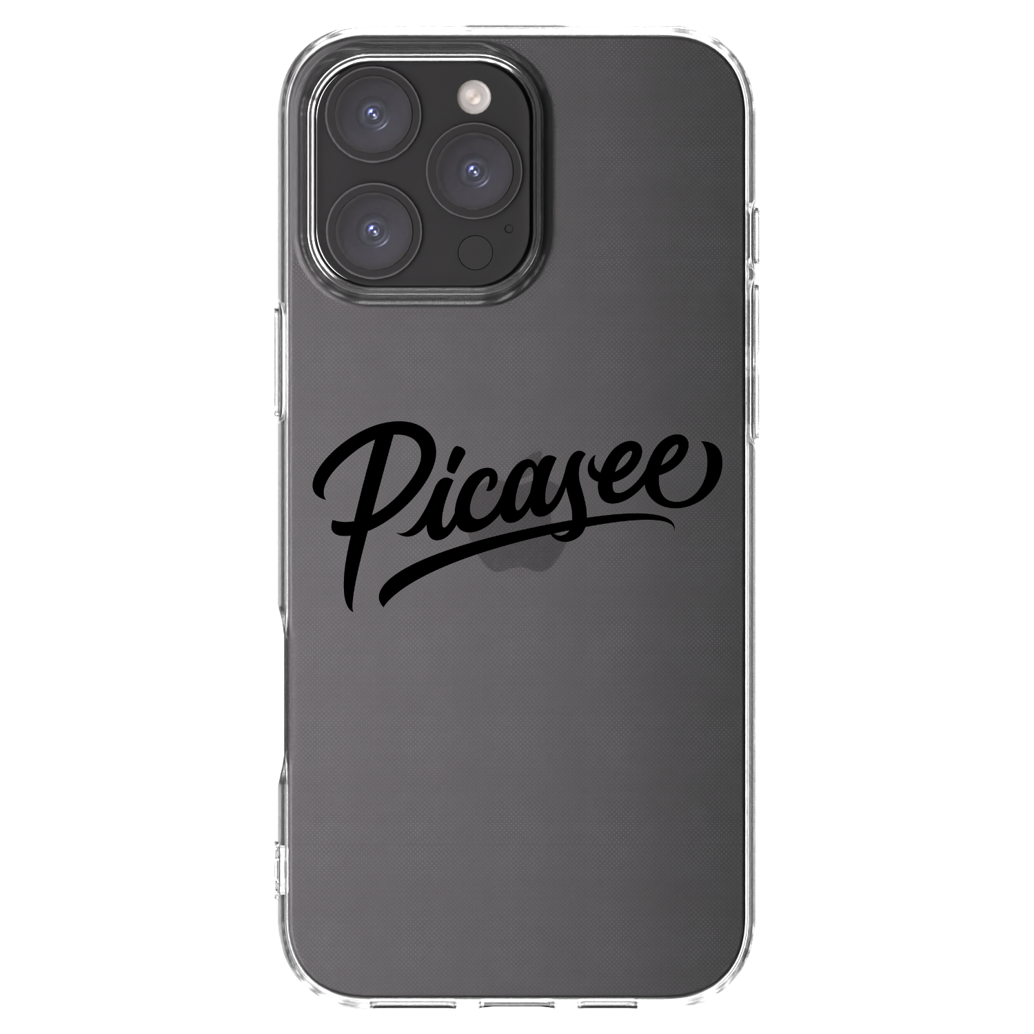 Picasee διαφανής θήκη σιλικόνης Apple iPhone 16 Pro Max - Picasee - old logo - black
