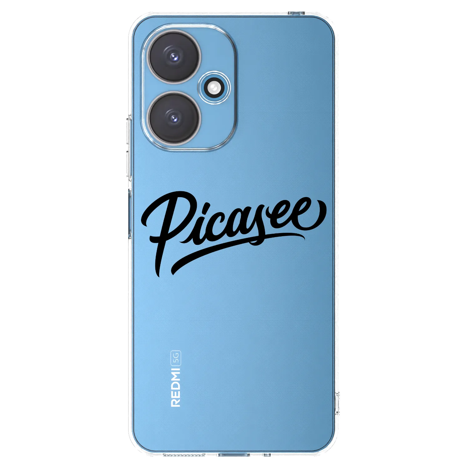 Picasee διαφανής θήκη σιλικόνης Xiaomi Redmi 13C 5G - Picasee - old logo - black