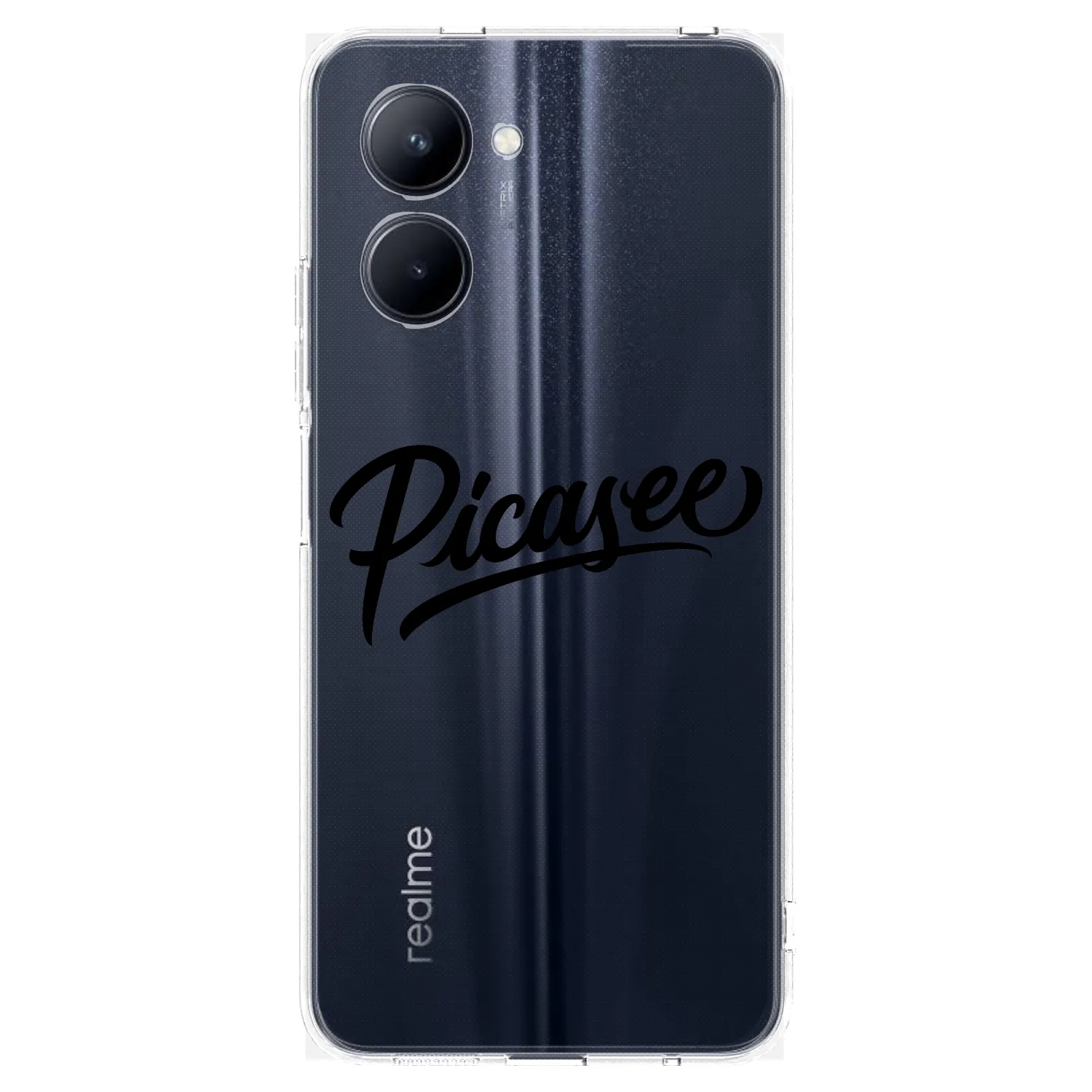 Picasee διαφανής θήκη σιλικόνης Realme C33 (2023) - Picasee - old logo - black