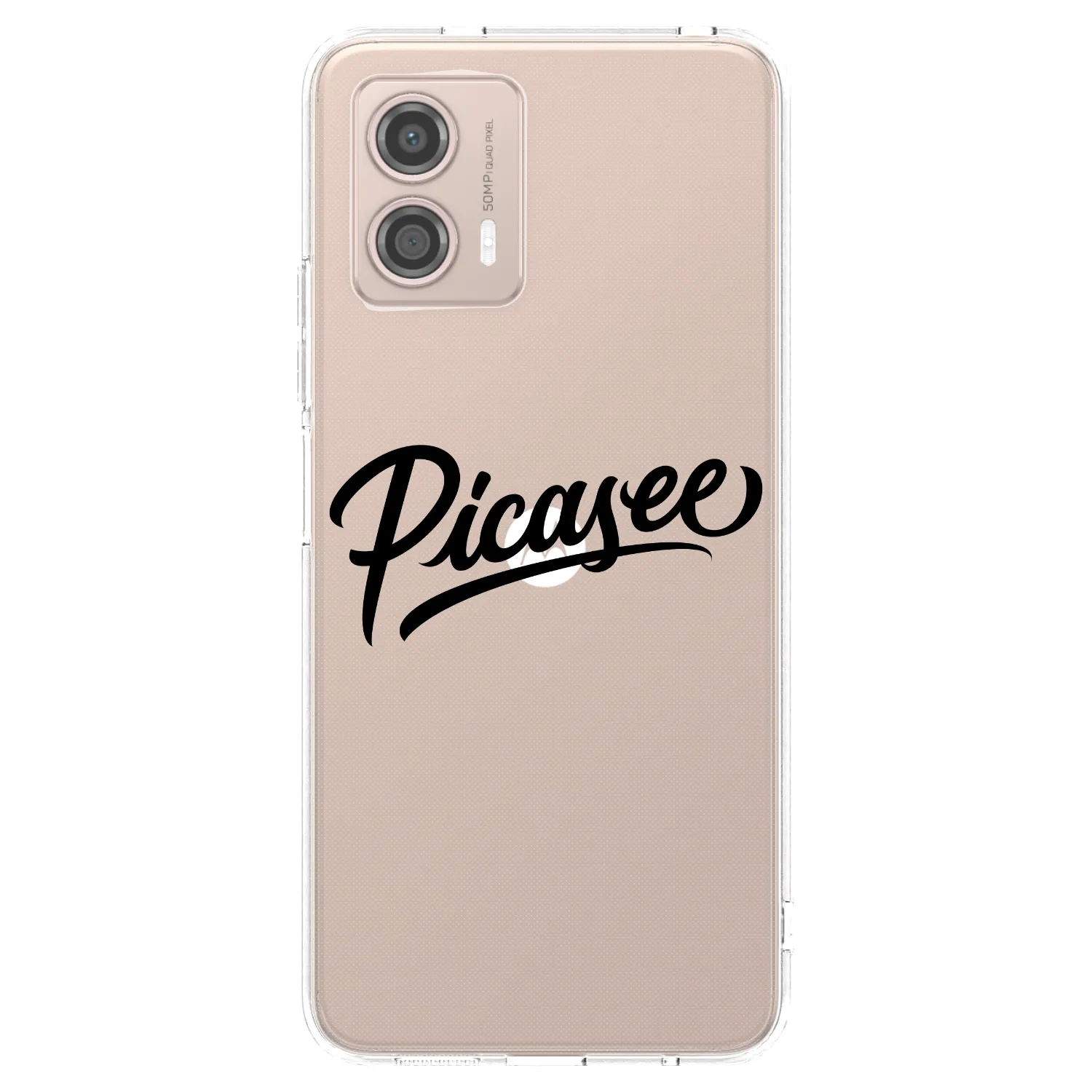 Picasee διαφανής θήκη σιλικόνης Motorola Moto G53 5G - Picasee - old logo - black