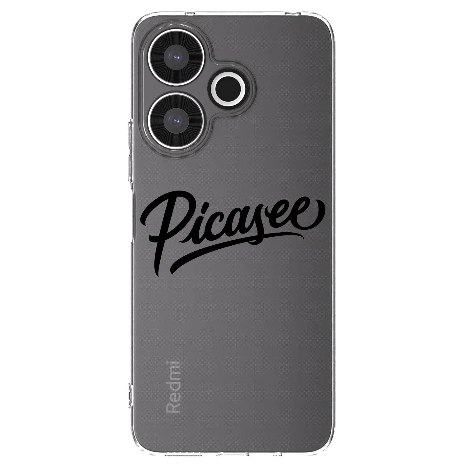 Picasee διαφανής θήκη σιλικόνης Xiaomi Redmi 13 4G - Picasee - old logo - black
