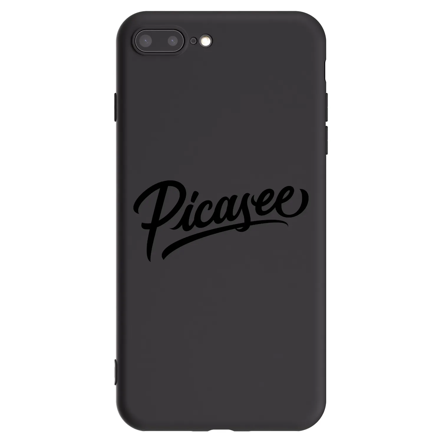 Picasee Μαύρη θήκη σιλικόνης για Apple iPhone 7 Plus - Picasee - old logo - black