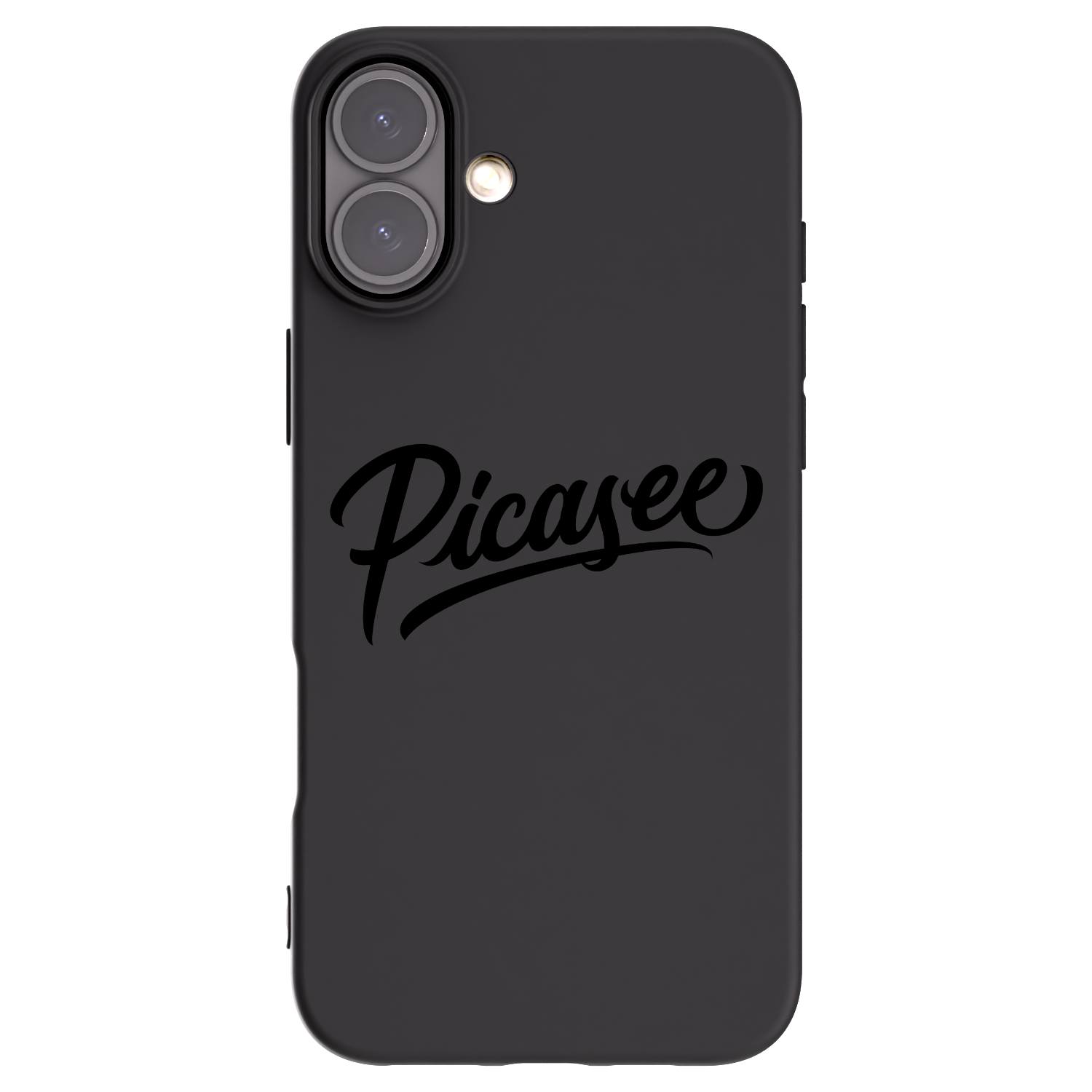Picasee Μαύρη θήκη σιλικόνης για Apple iPhone 16 Plus - Picasee - old logo - black