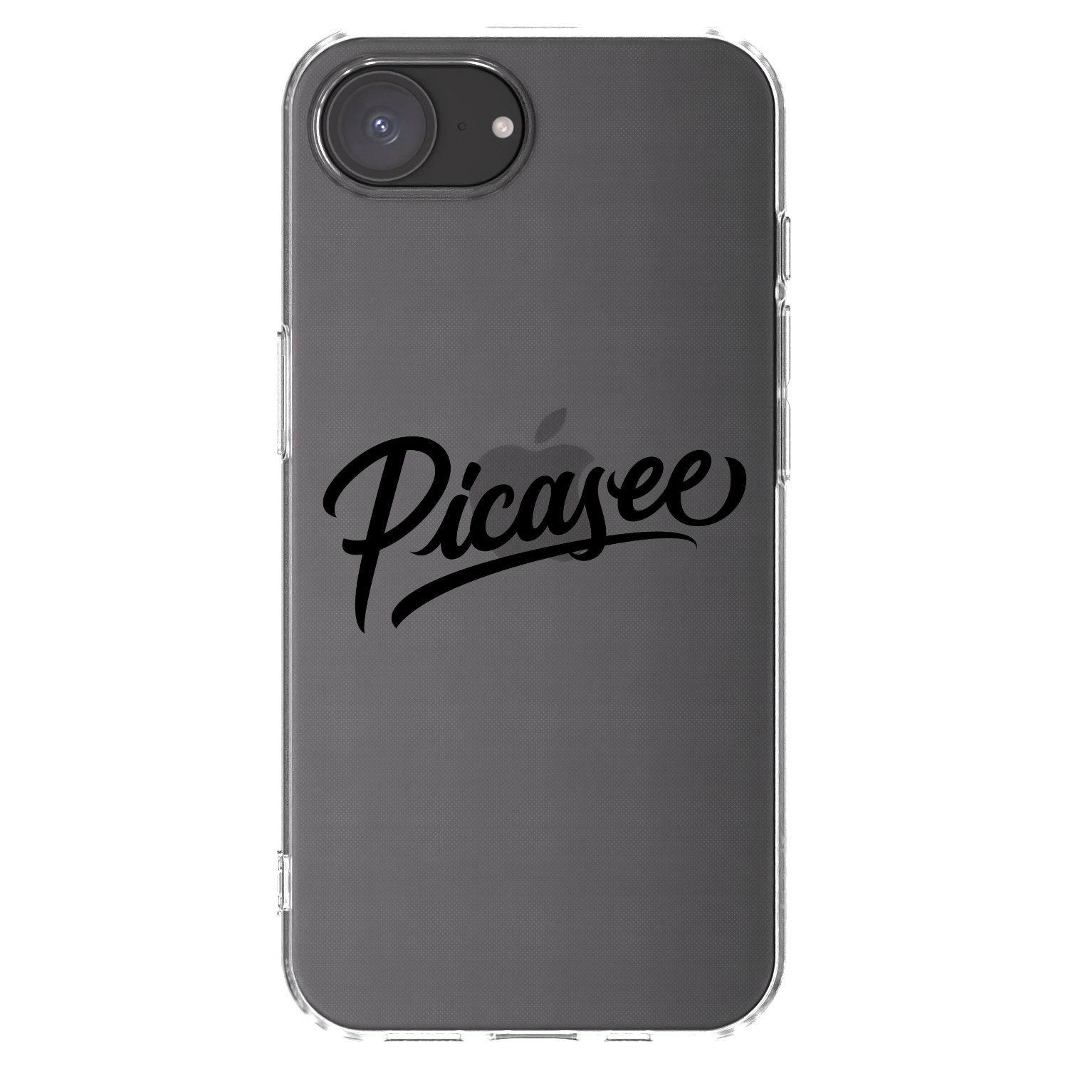 Picasee διαφανής θήκη σιλικόνης Apple iPhone 16e - Picasee - old logo - black