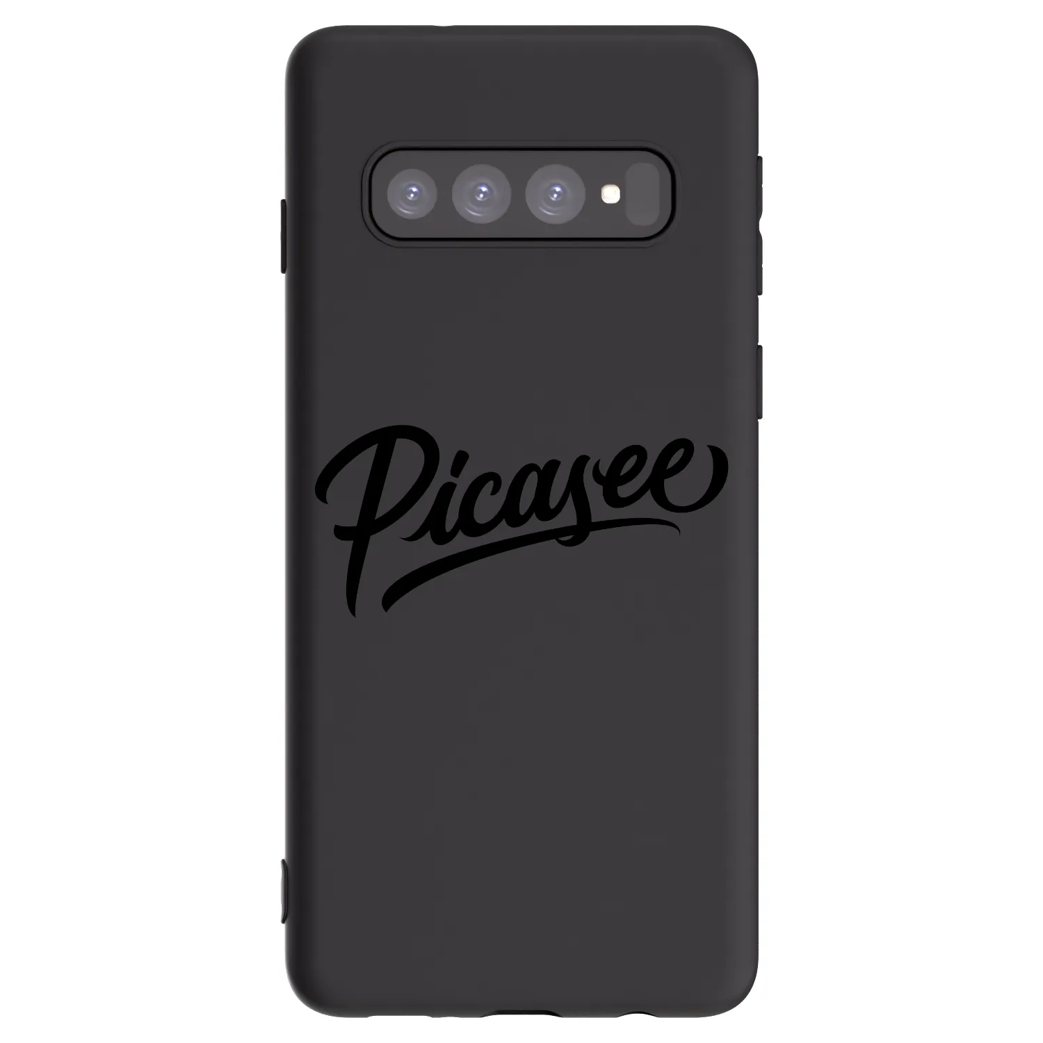 Picasee Μαύρη θήκη σιλικόνης για Samsung Galaxy S10 G973 - Picasee - old logo - black