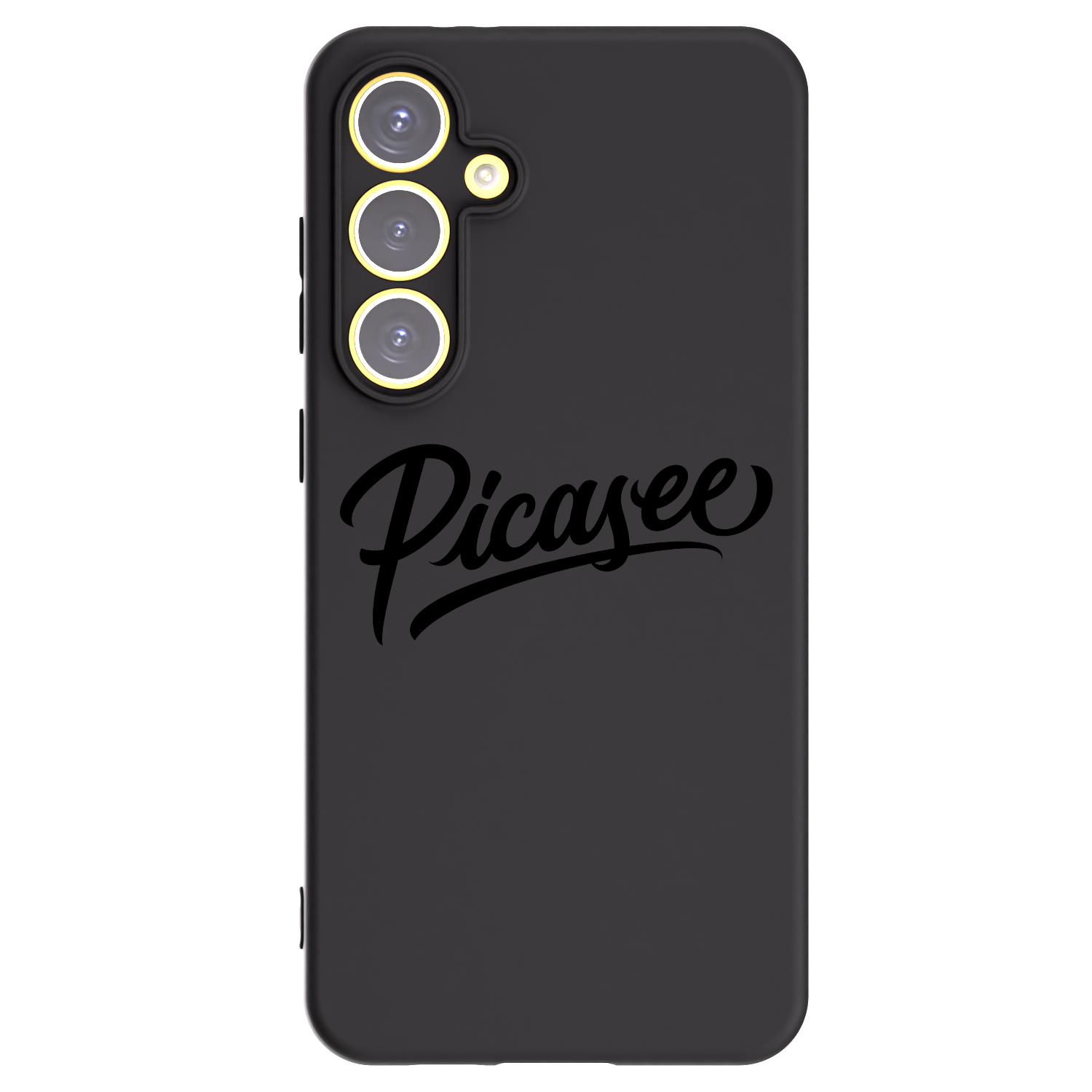Picasee Μαύρη θήκη σιλικόνης για Samsung Galaxy S24 FE S721B - Picasee - old logo - black
