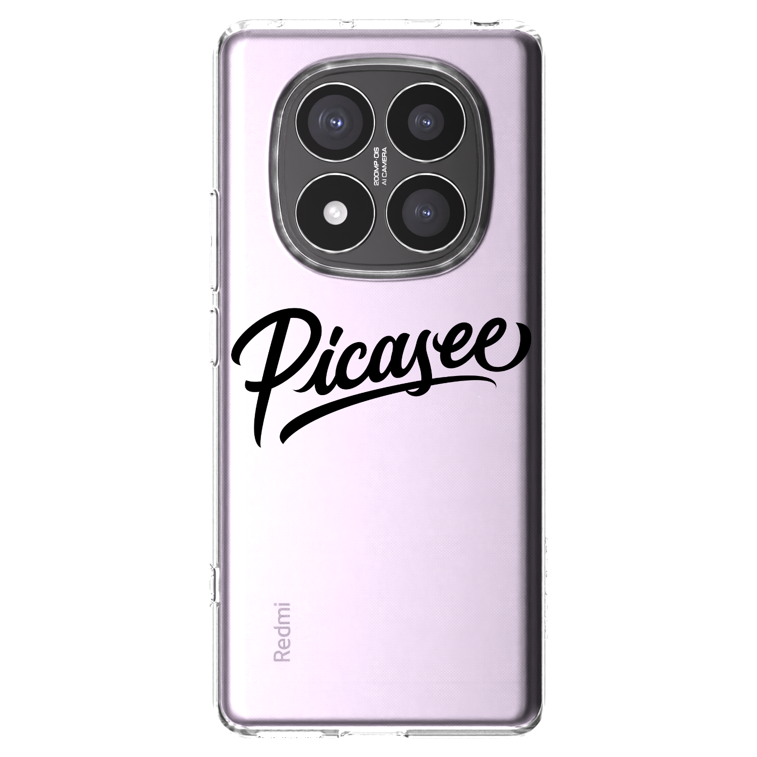 Picasee διαφανής θήκη σιλικόνης Xiaomi Redmi Note 14 Pro+ 5G - Picasee - old logo - black
