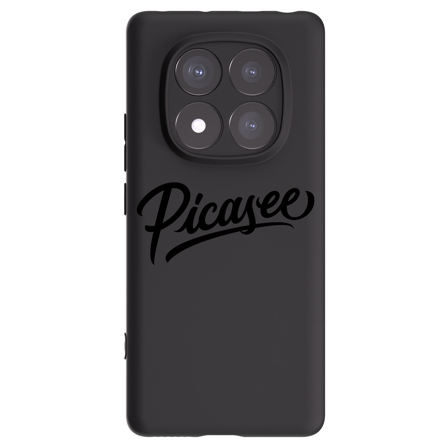 Picasee Μαύρη θήκη σιλικόνης για Xiaomi Redmi Note 14 Pro 5G - Picasee - old logo - black