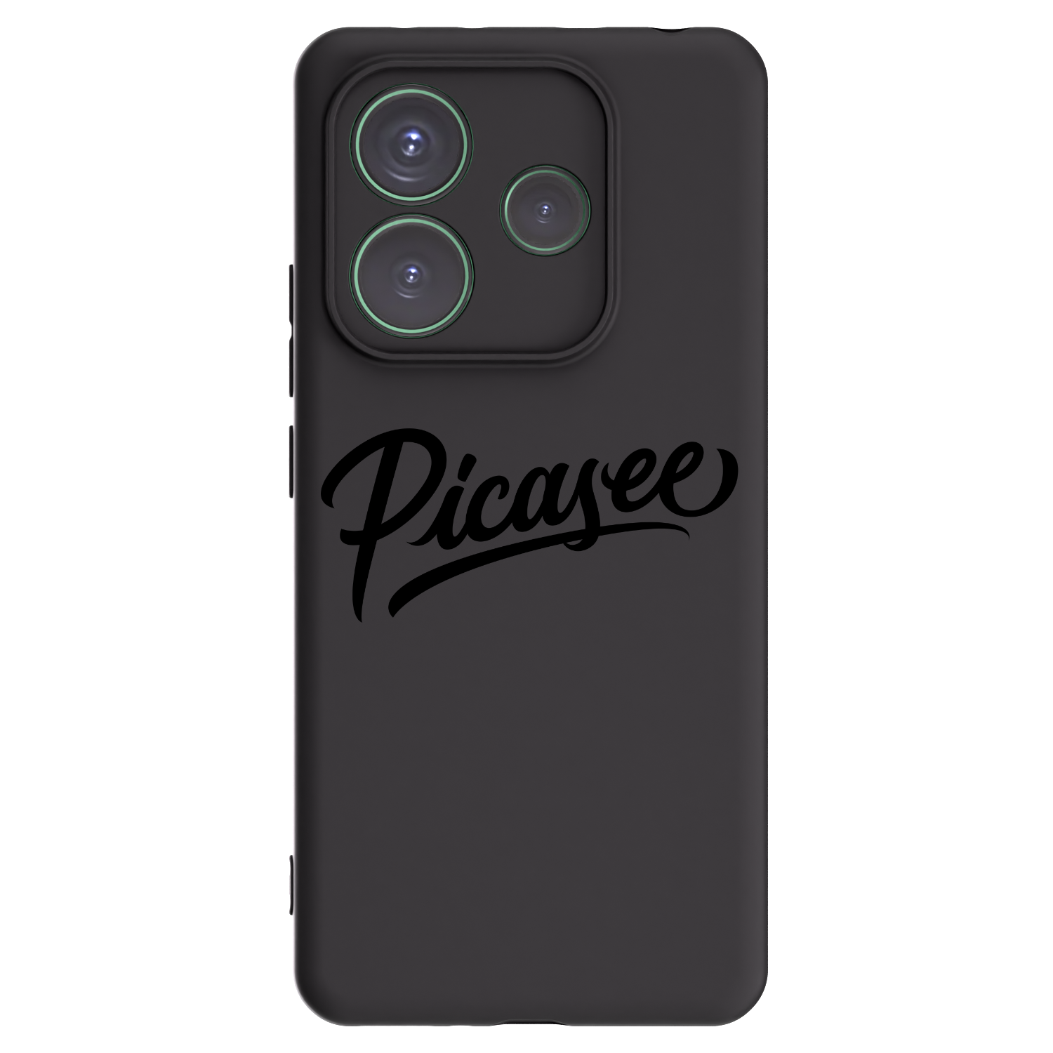 Picasee Μαύρη θήκη σιλικόνης για Xiaomi Redmi Note 14 5G - Picasee - old logo - black