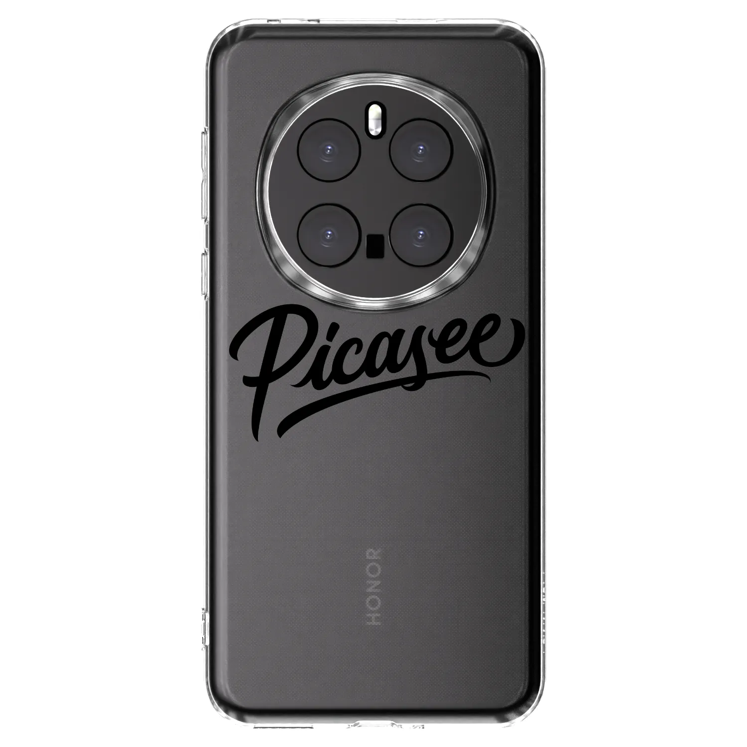 Picasee διαφανής θήκη σιλικόνης Honor Magic7 Pro 5G - Picasee - old logo - black