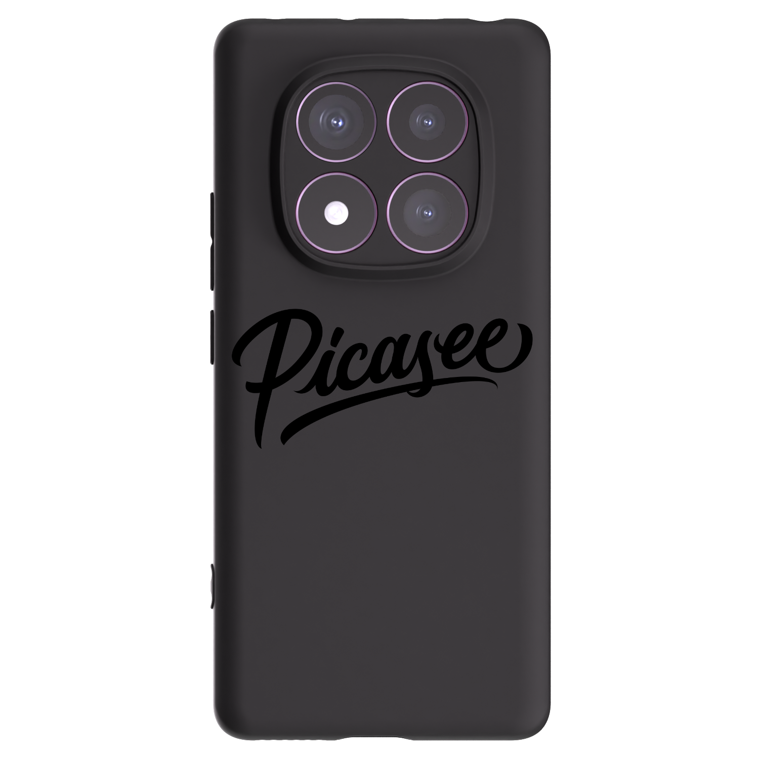 Picasee Μαύρη θήκη σιλικόνης για Xiaomi Redmi Note 14 Pro 4G - Picasee - old logo - black
