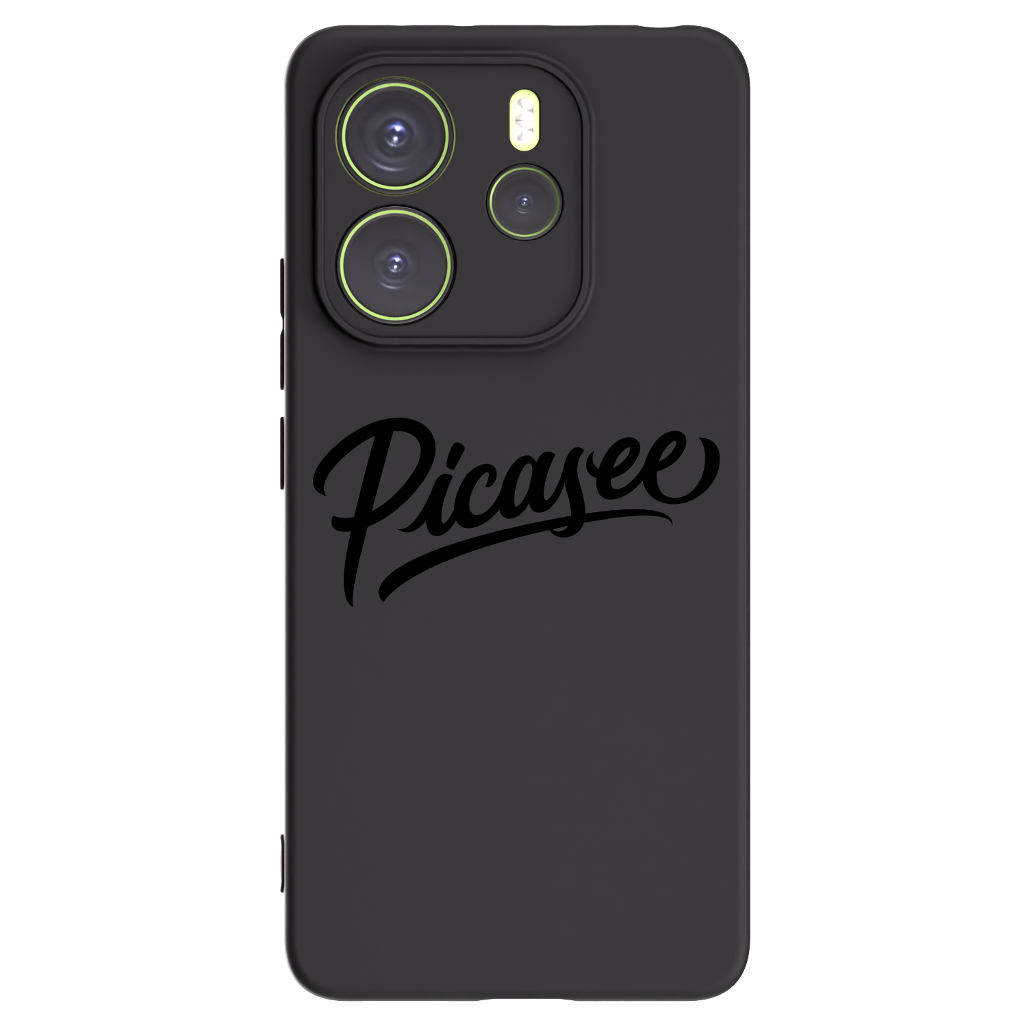 Picasee Μαύρη θήκη σιλικόνης για Xiaomi Redmi Note 14 4G - Picasee - old logo - black