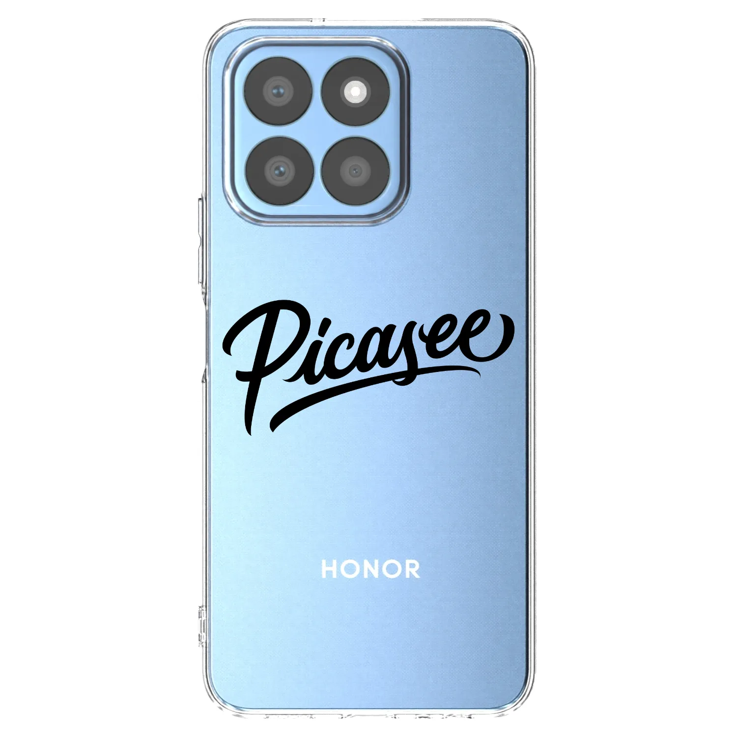 Picasee διαφανής θήκη σιλικόνης Honor X8c - Picasee - old logo - black