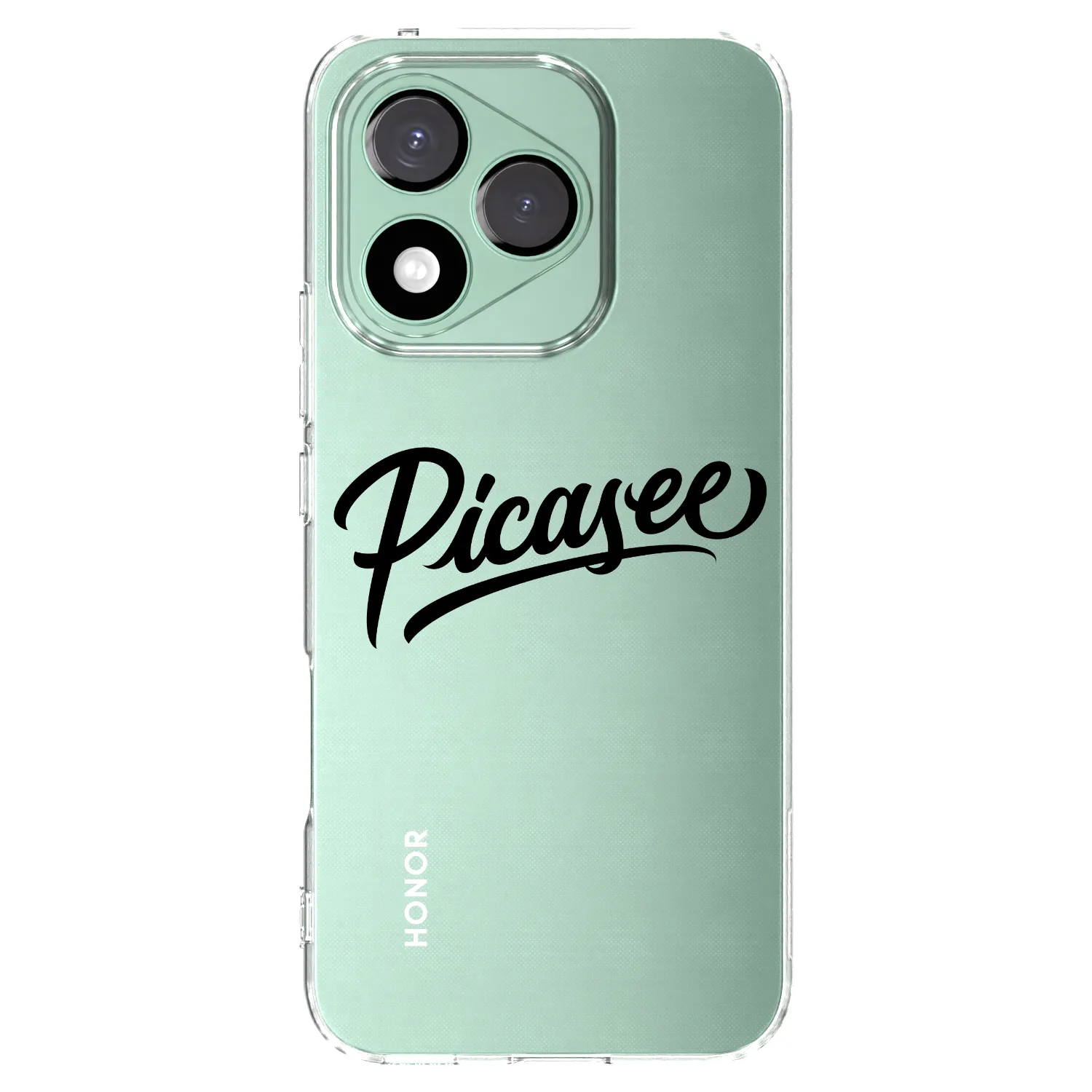 Picasee διαφανής θήκη σιλικόνης Honor 400 Lite 5G - Picasee - old logo - black