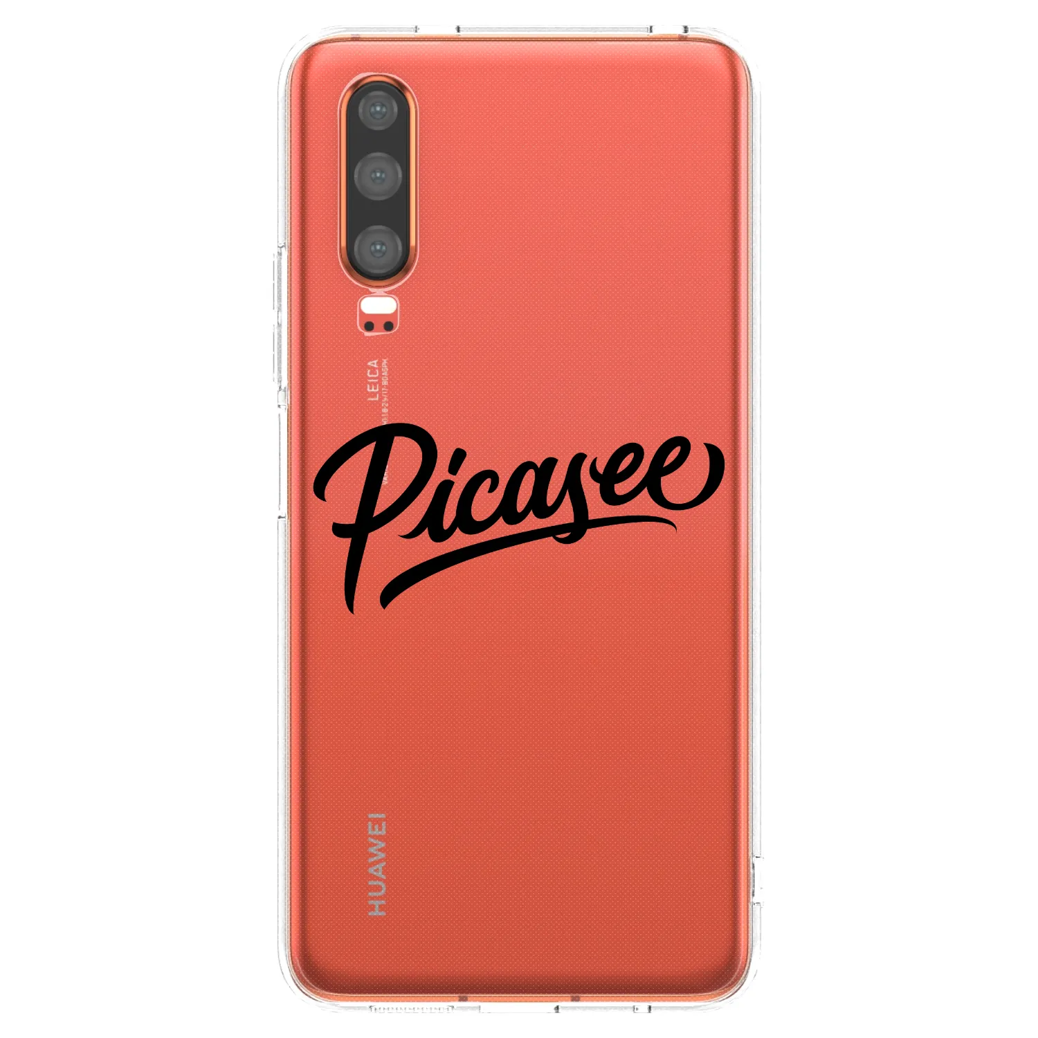 Picasee διαφανής θήκη σιλικόνης Huawei P30 - Picasee - old logo - black