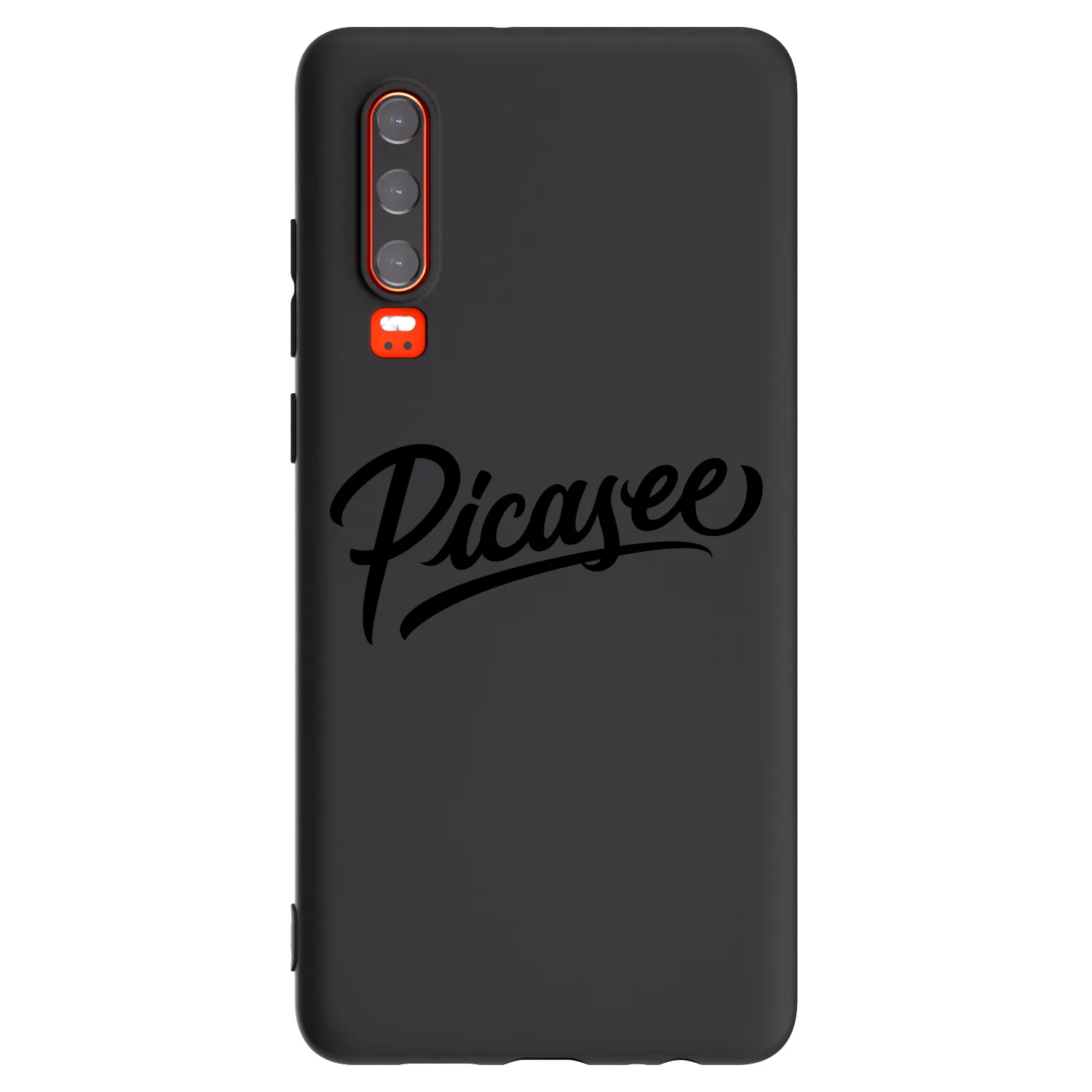 Picasee Μαύρη θήκη σιλικόνης για Huawei P30 - Picasee - old logo - black