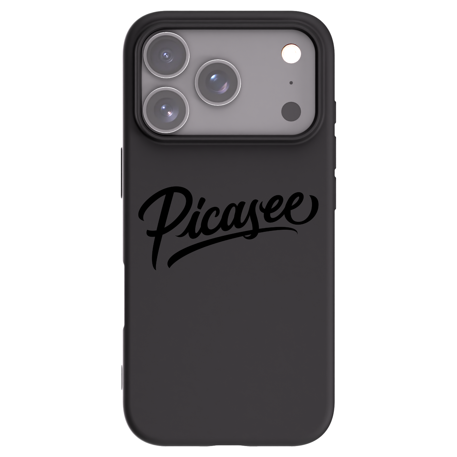 Picasee Μαύρη θήκη σιλικόνης για Apple iPhone 17 Pro - Picasee - old logo - black