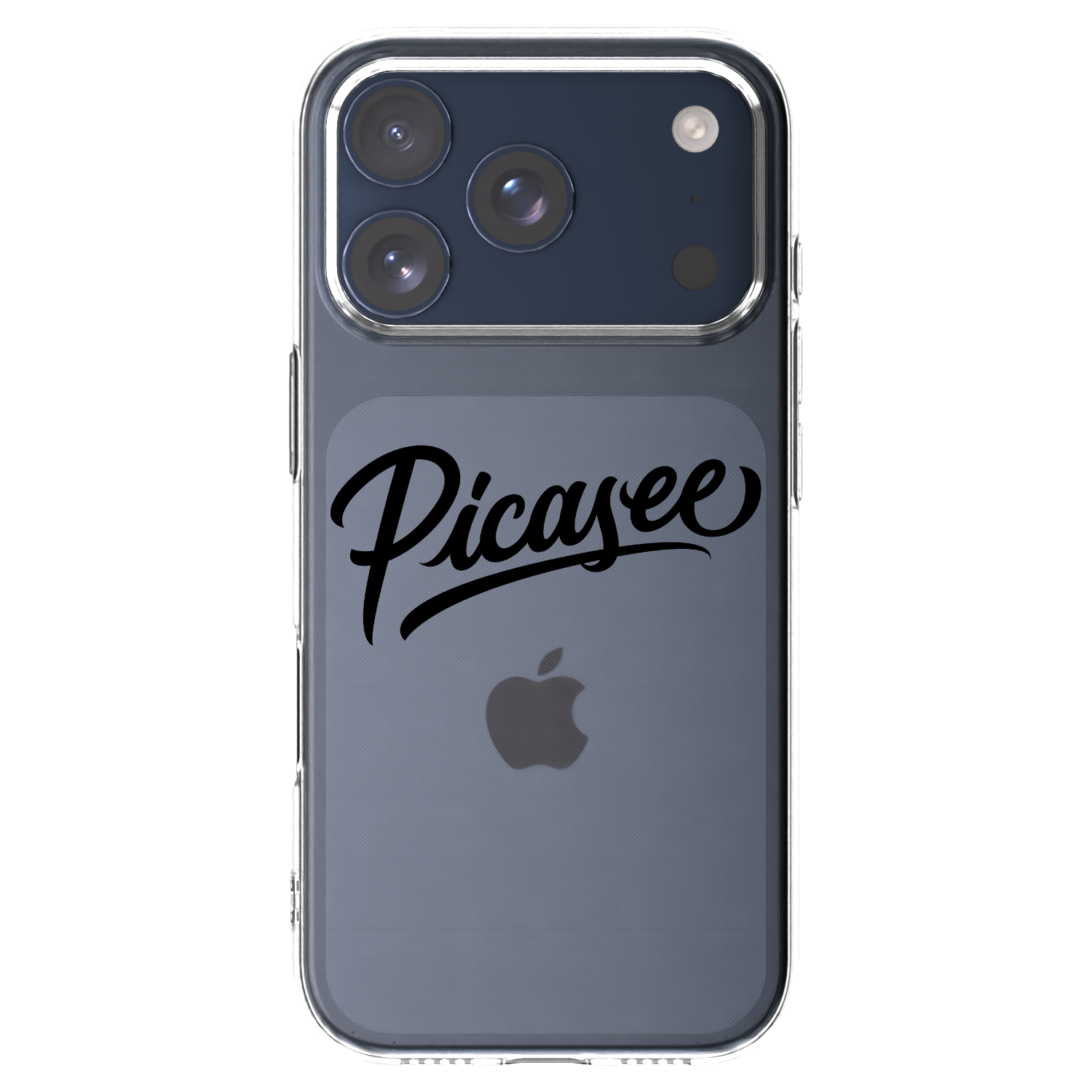 Picasee διαφανής θήκη σιλικόνης Apple iPhone 17 Pro - Picasee - old logo - black