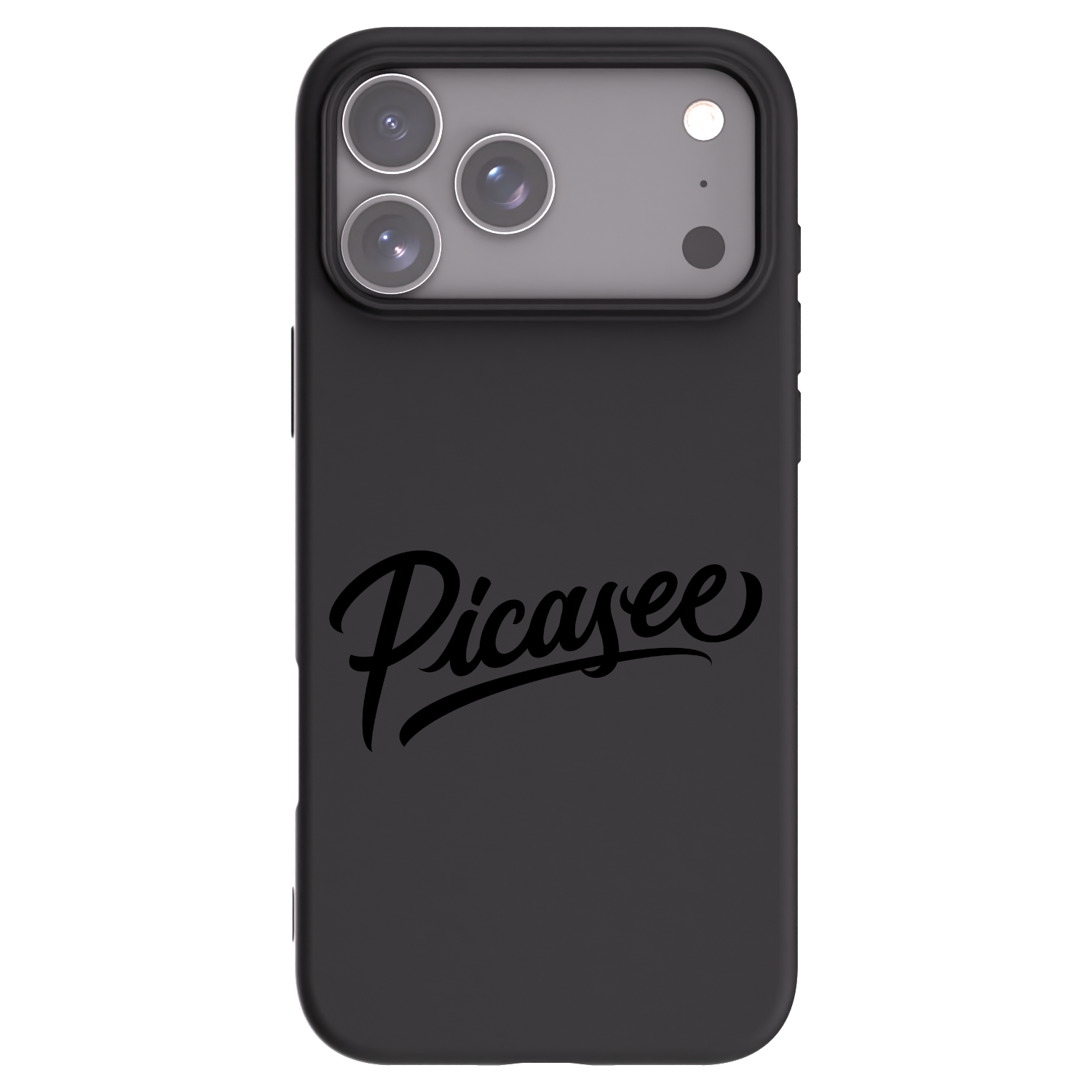 Picasee Μαύρη θήκη σιλικόνης για Apple iPhone 17 Pro Max - Picasee - old logo - black