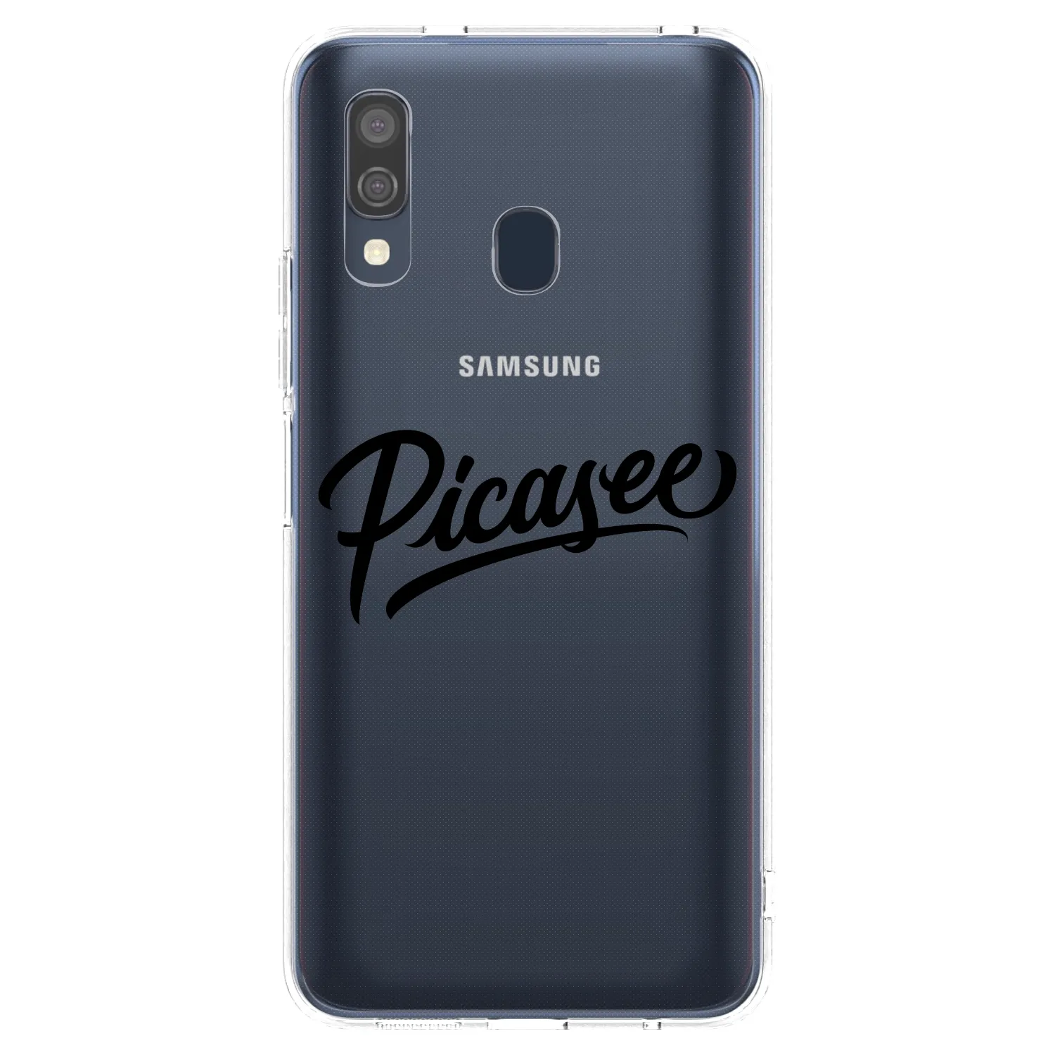 Picasee διαφανής θήκη σιλικόνης Samsung Galaxy A40 A405F - Picasee - old logo - black
