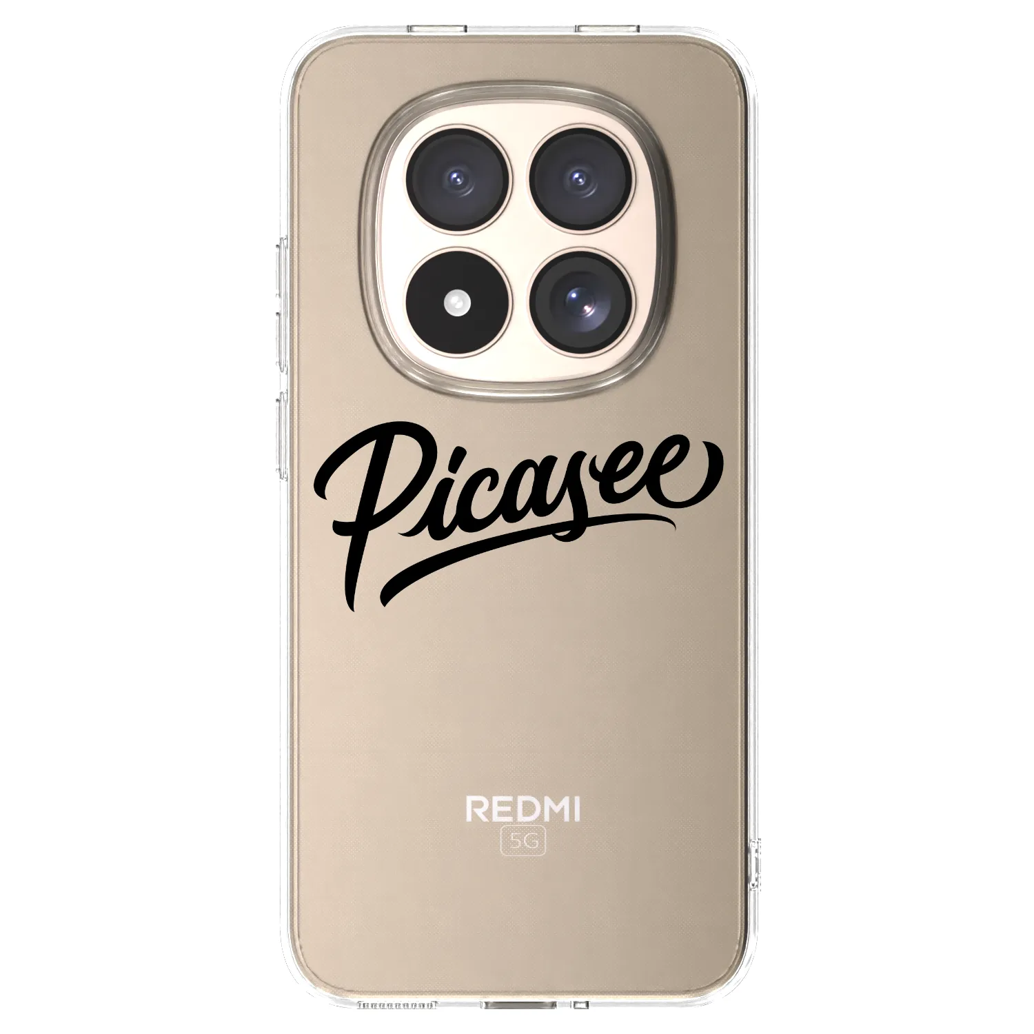 Picasee διαφανής θήκη σιλικόνης Xiaomi Redmi Note 15 Pro 4G - Picasee - old logo - black