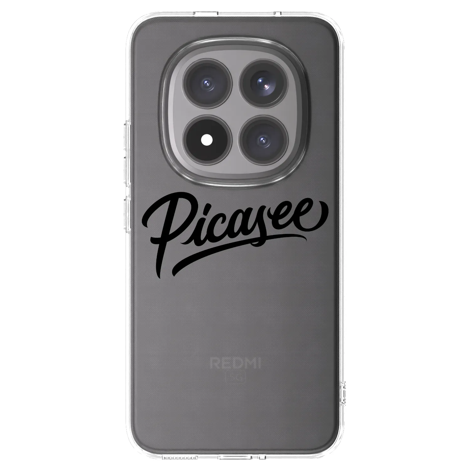 Picasee διαφανής θήκη σιλικόνης Xiaomi Redmi Note 15 Pro+ - Picasee - old logo - black