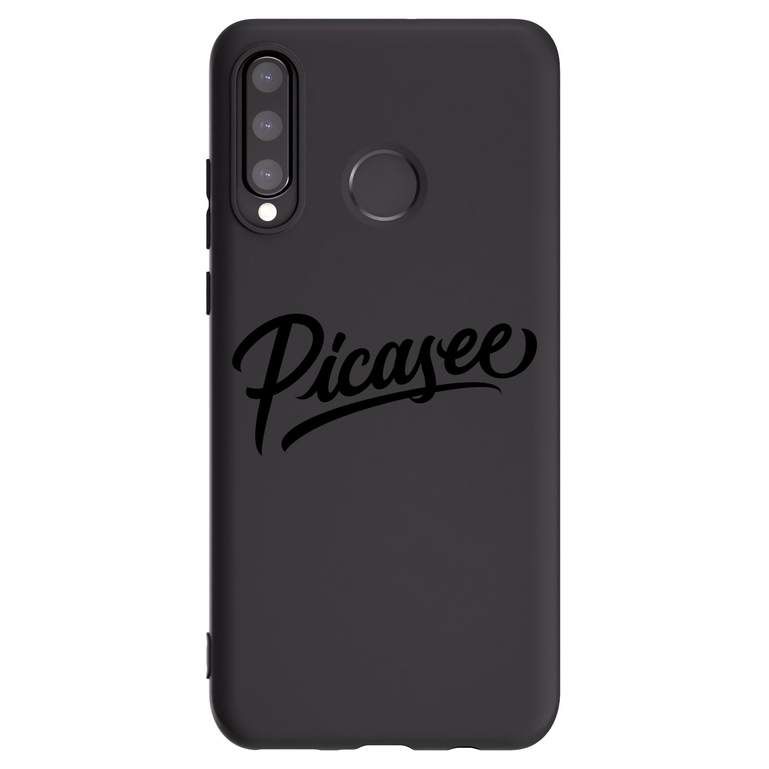 Picasee Μαύρη θήκη σιλικόνης για Huawei P30 Lite - Picasee - old logo - black