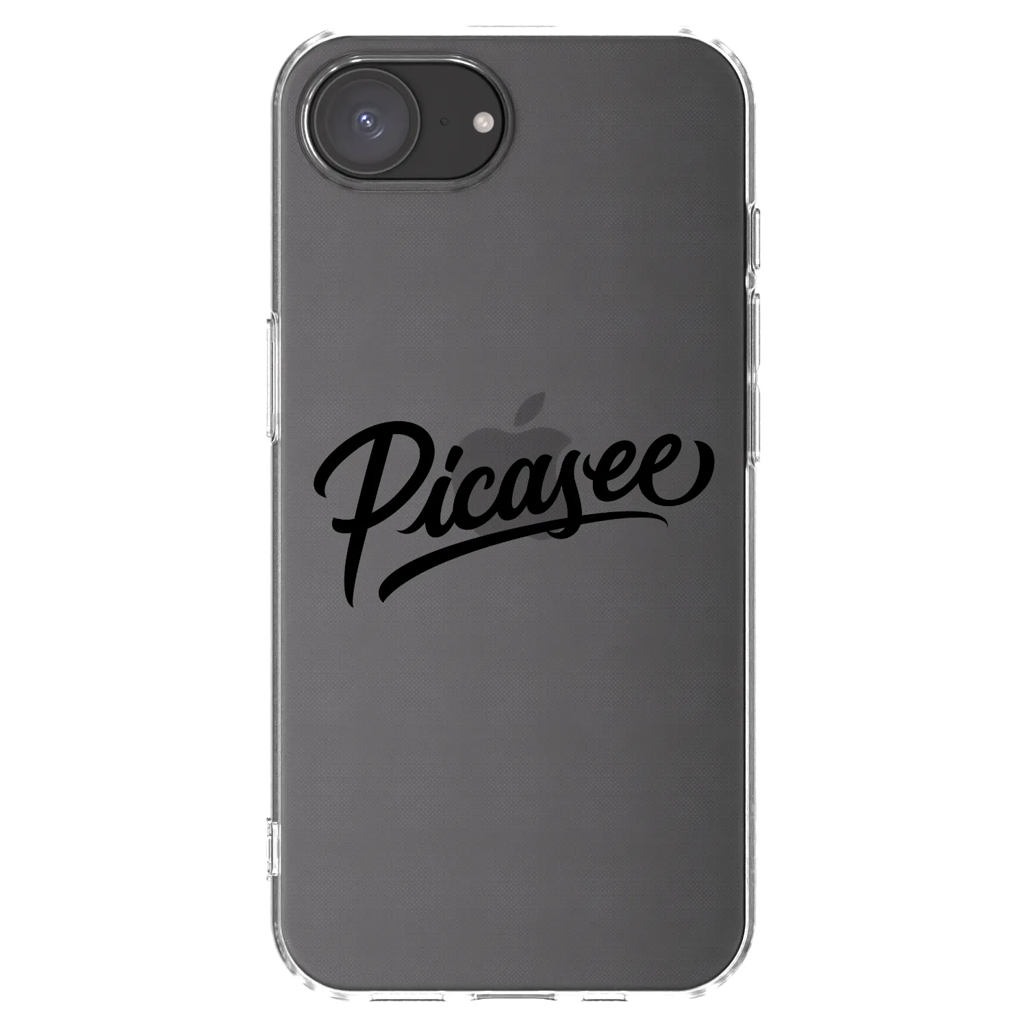 Picasee διαφανής θήκη σιλικόνης Apple iPhone 17e - Picasee - old logo - black