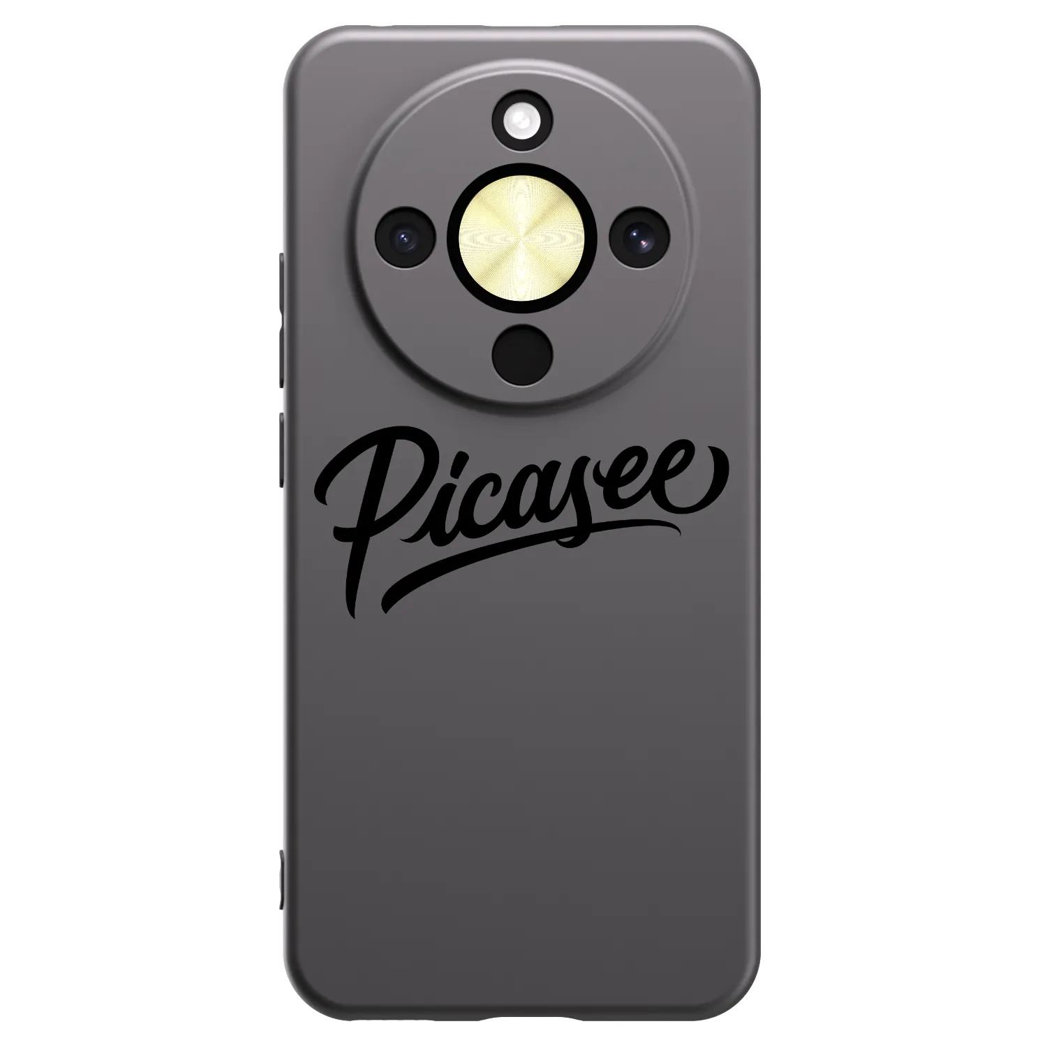 Picasee Μαύρη θήκη σιλικόνης για Honor Magic8 Lite 5G - Picasee - old logo - black