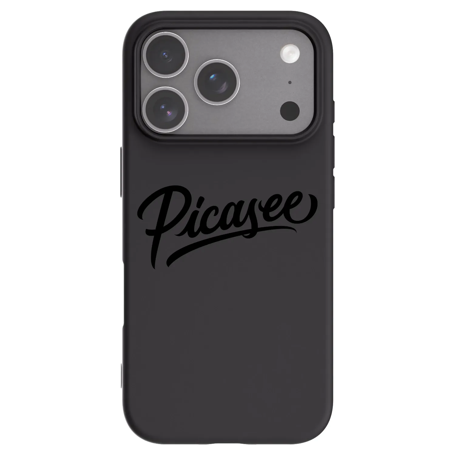 Picasee Μαύρη θήκη σιλικόνης για Apple iPhone 18 Pro - Picasee - old logo - black