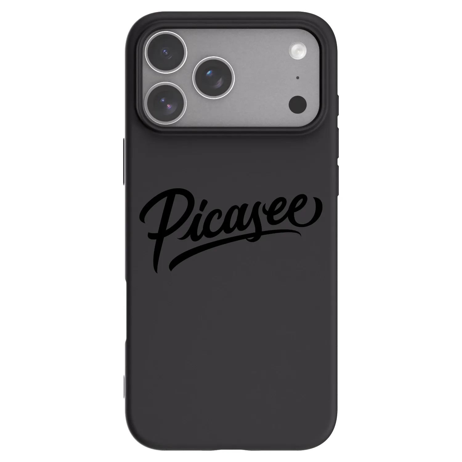 Picasee Μαύρη θήκη σιλικόνης για Apple iPhone 18 Pro Max - Picasee - old logo - black