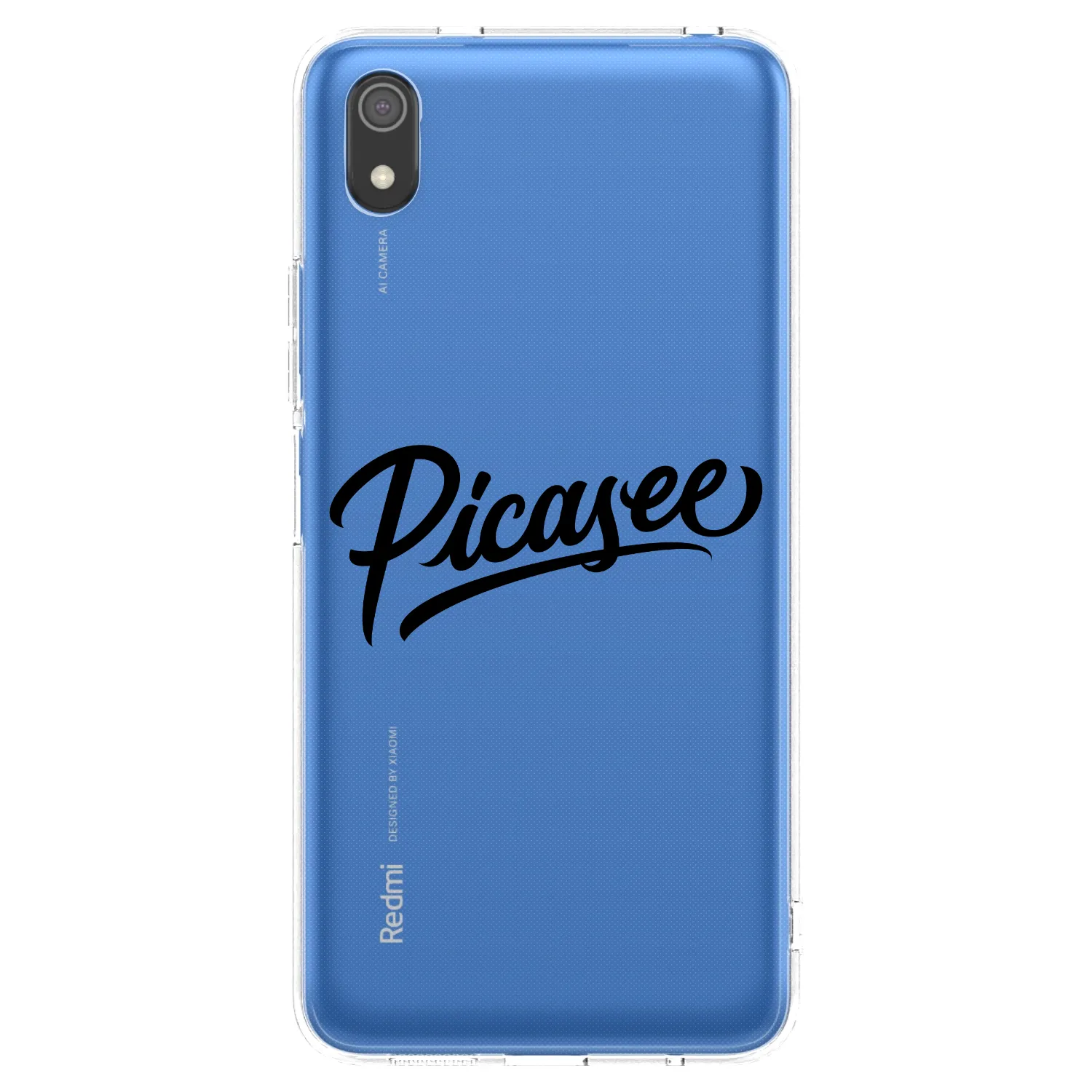 Picasee διαφανής θήκη σιλικόνης Xiaomi Redmi 7A - Picasee - old logo - black