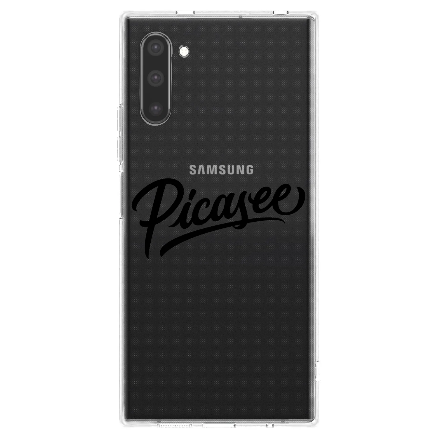 Picasee διαφανής θήκη σιλικόνης Samsung Galaxy Note 10 N970F - Picasee - old logo - black