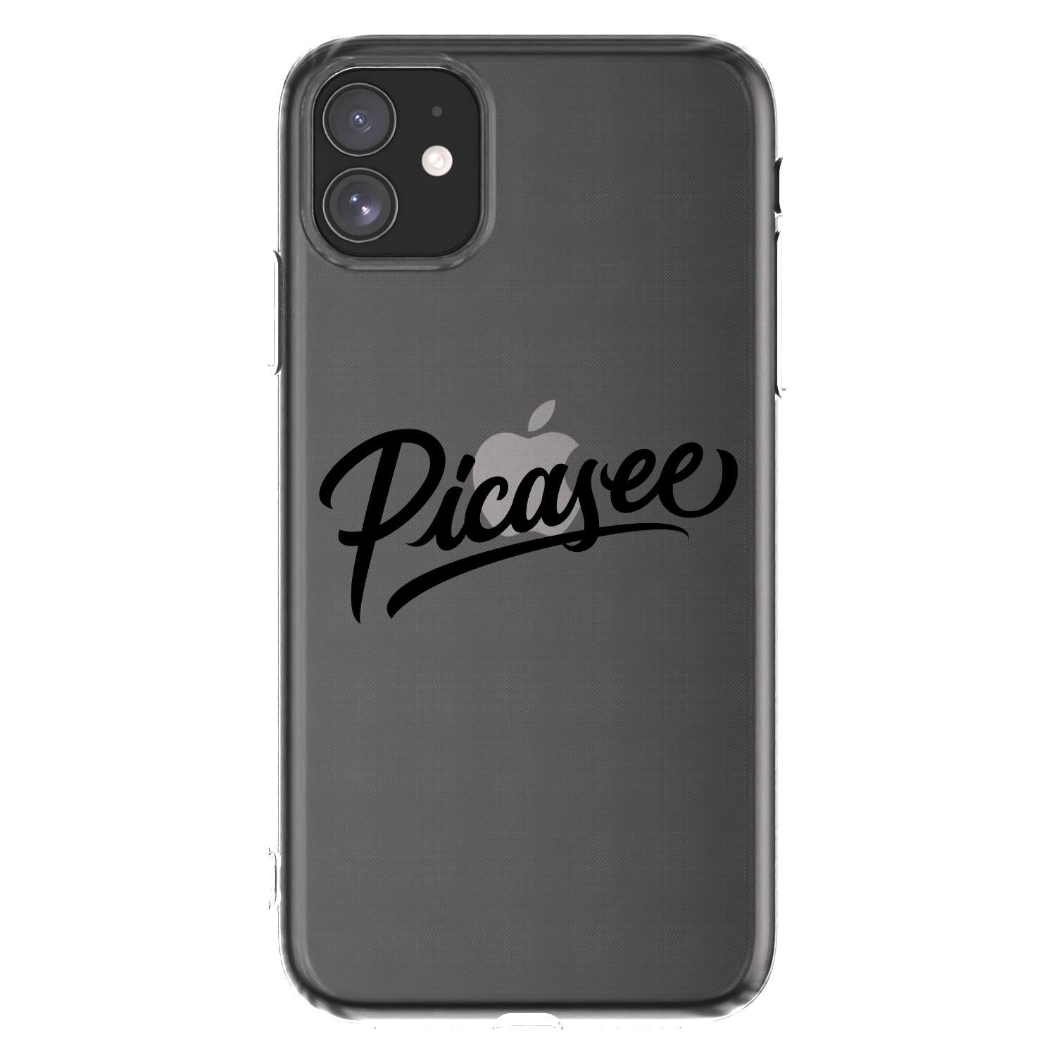 Picasee διαφανής θήκη σιλικόνης Apple iPhone 11 - Picasee - old logo - black
