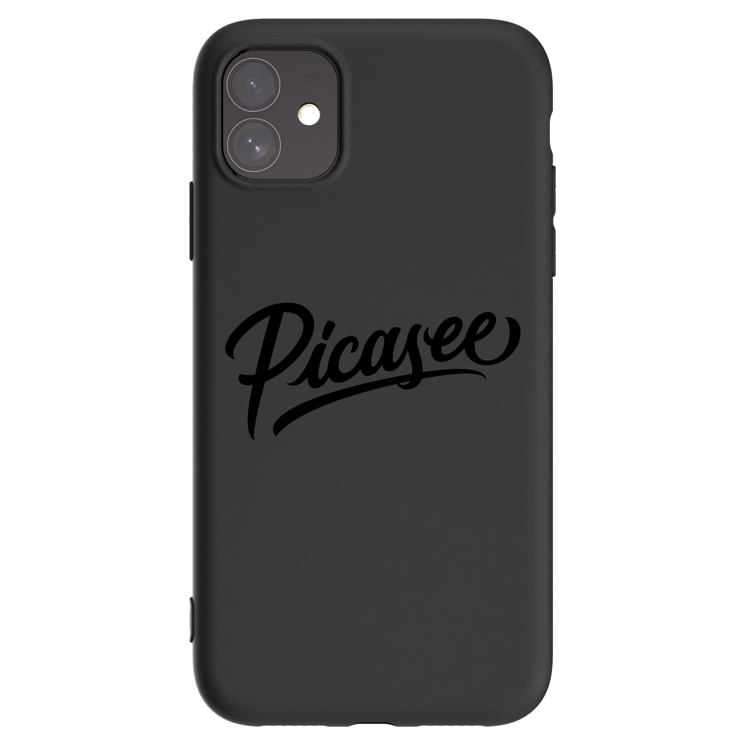 Picasee Μαύρη θήκη σιλικόνης για Apple iPhone 11 - Picasee - old logo - black