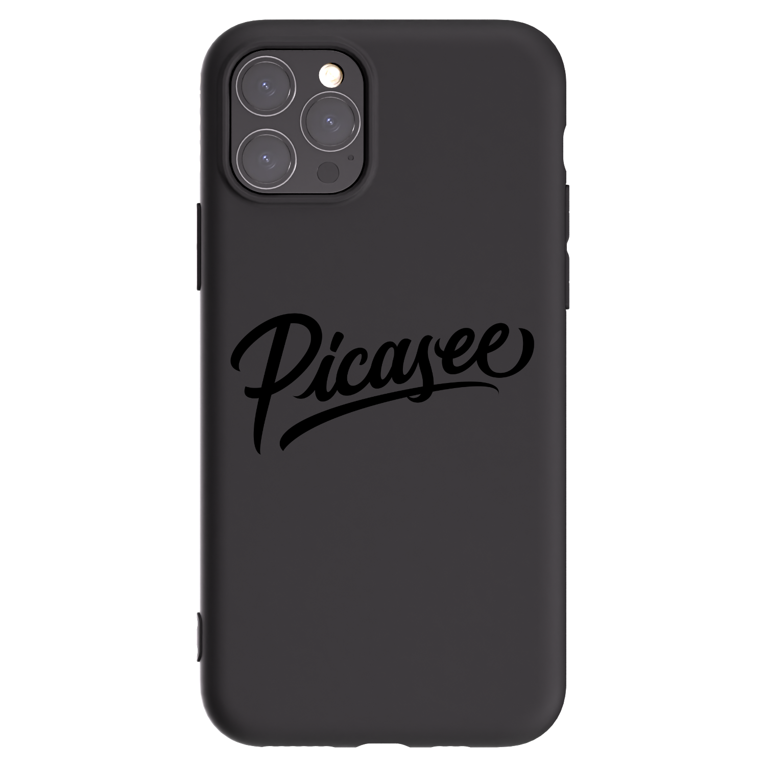 Picasee Μαύρη θήκη σιλικόνης για Apple iPhone 11 Pro - Picasee - old logo - black