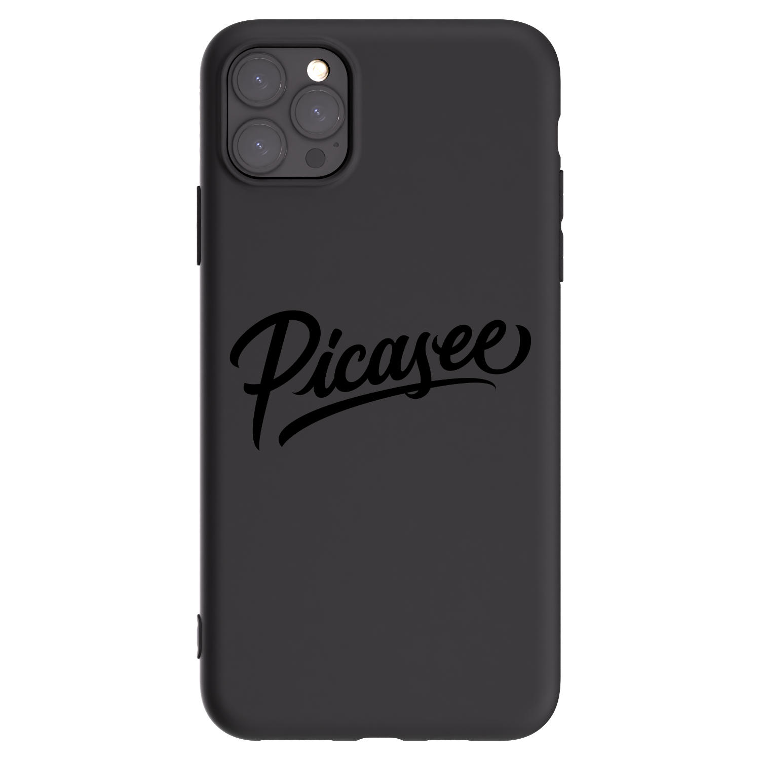 Picasee Μαύρη θήκη σιλικόνης για Apple iPhone 11 Pro Max - Picasee - old logo - black