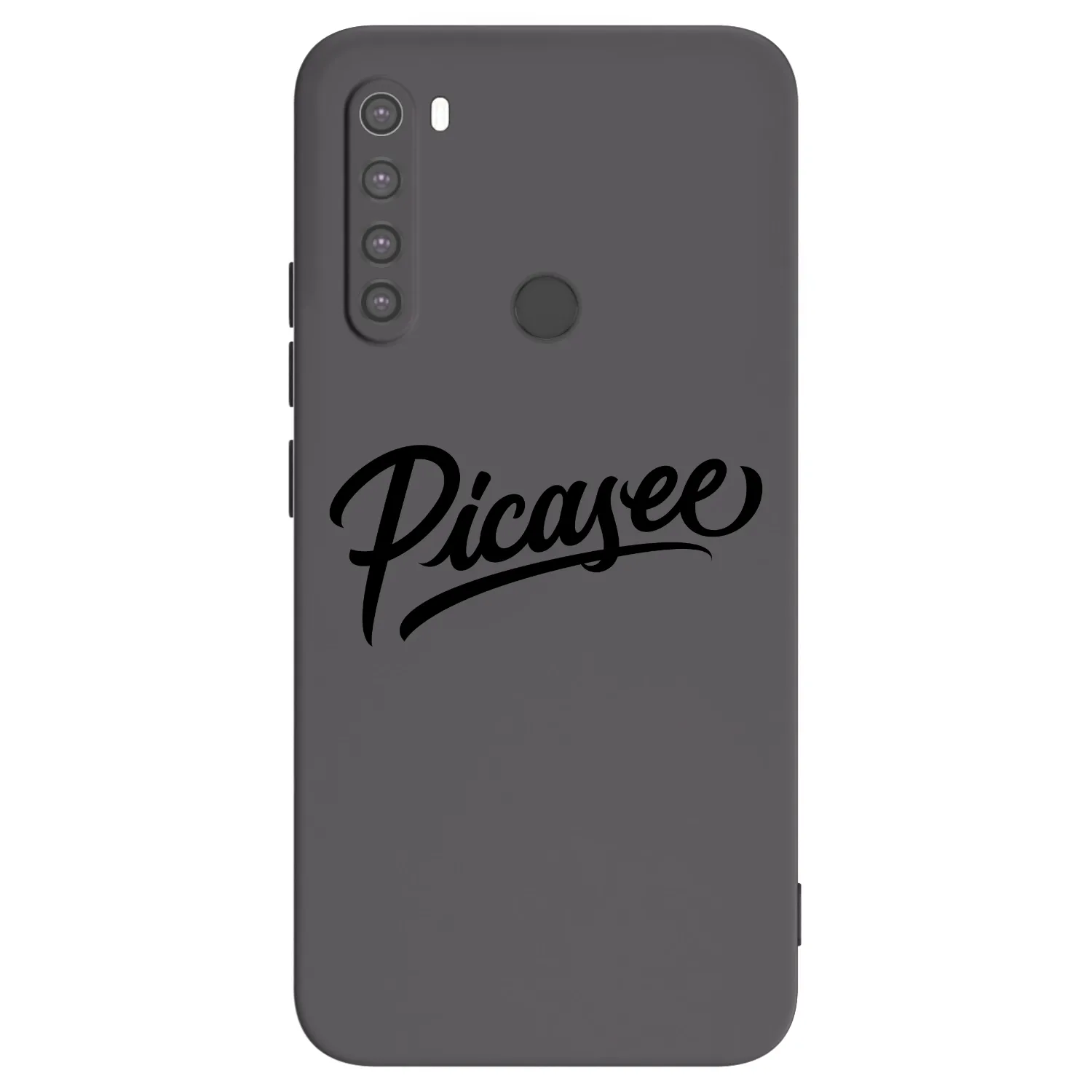 Picasee Μαύρη θήκη σιλικόνης για Xiaomi Redmi Note 8 - Picasee - old logo - black