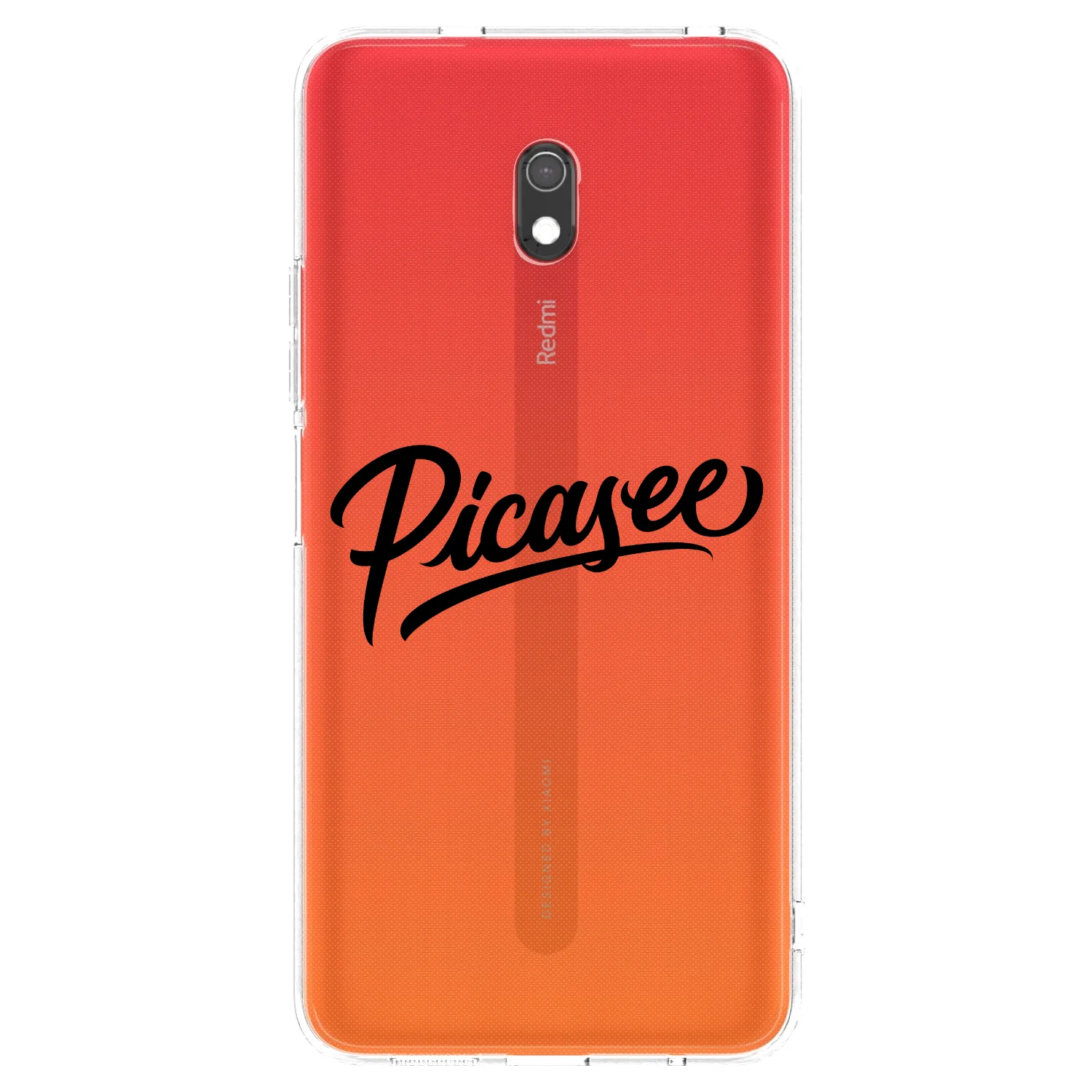 Picasee διαφανής θήκη σιλικόνης Xiaomi Redmi 8A - Picasee - old logo - black