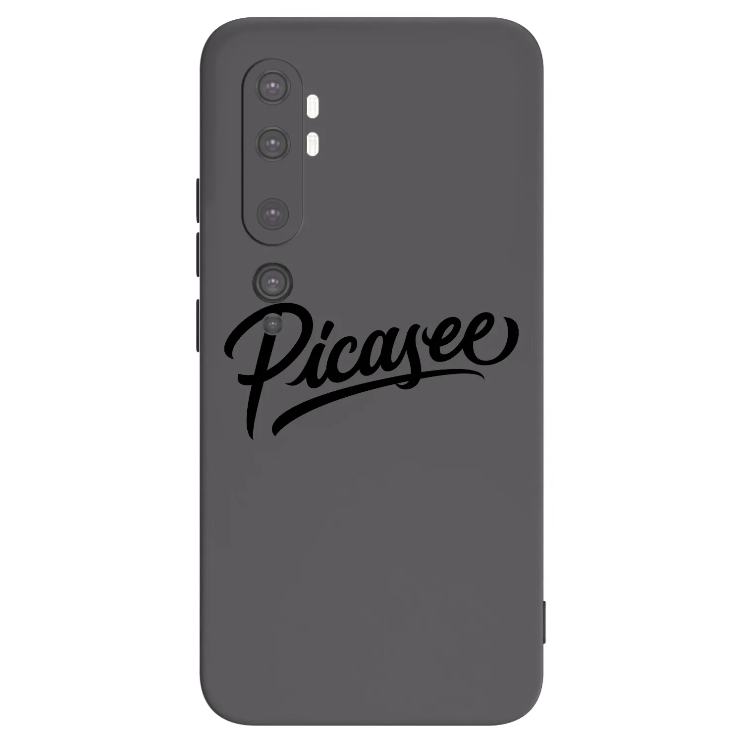 Picasee Μαύρη θήκη σιλικόνης για Xiaomi Mi Note 10 (Pro) - Picasee - old logo - black